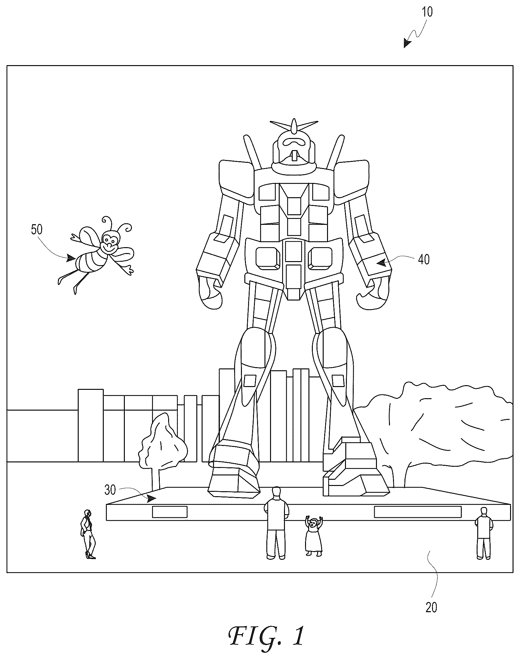 Patent US11815688 — Display system and method for providing variable accommodation cues using multiple intra-pupil parallax views formed by light emitter arrays — Figure 1
