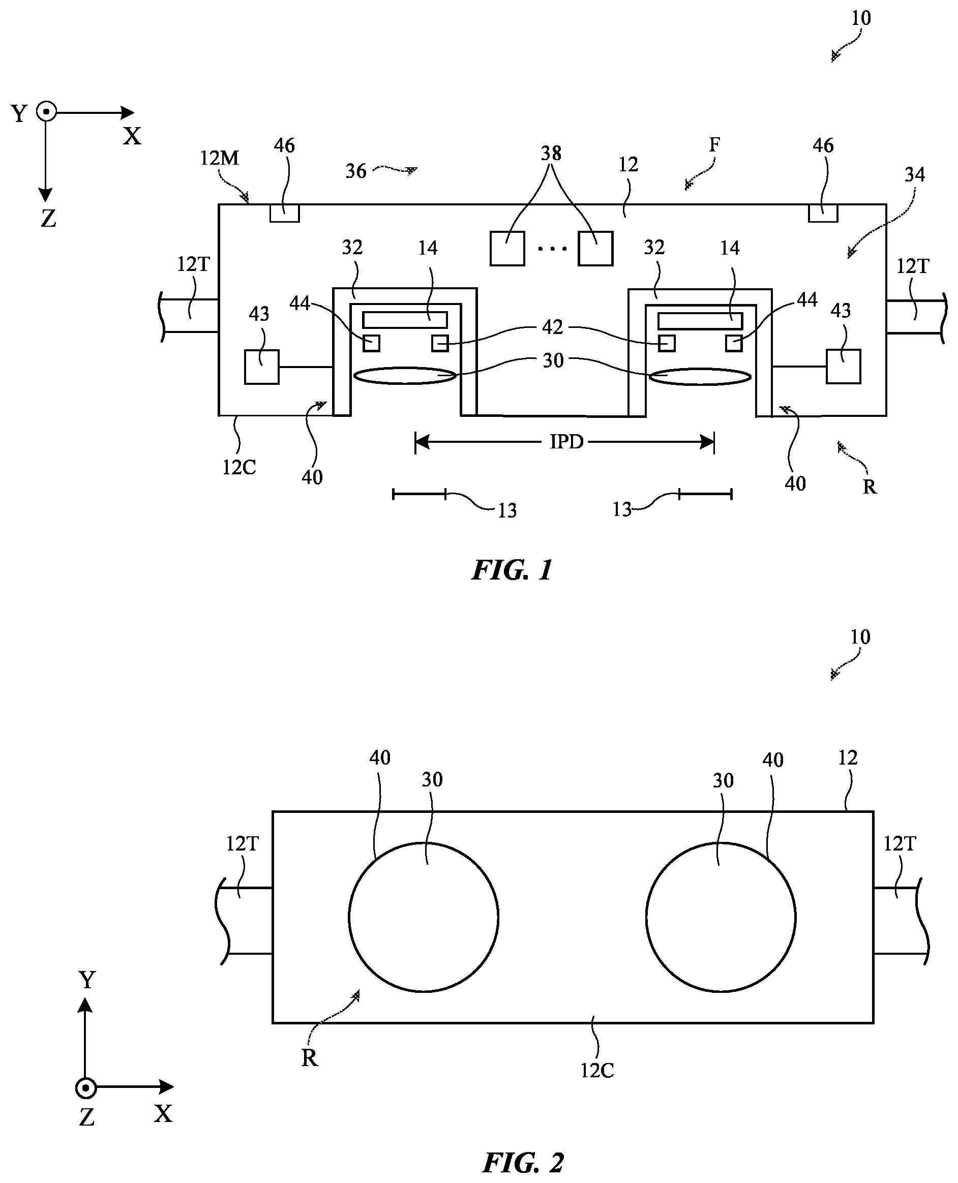 Patent US11815693 — Head-mounted electronic device — Figure 1