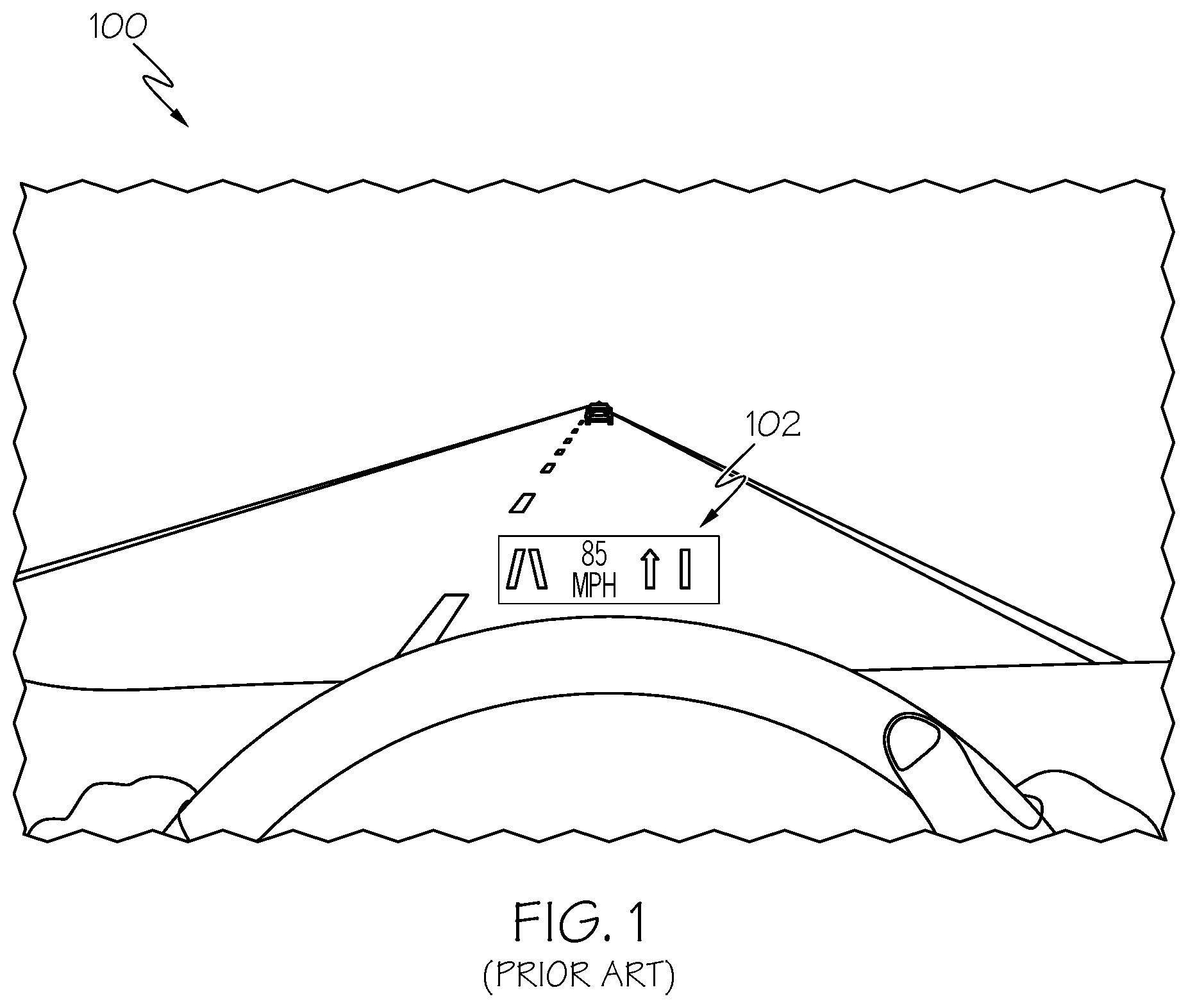 Patent US11815694 — AR content display for rear passengers using infrared light — Figure 1
