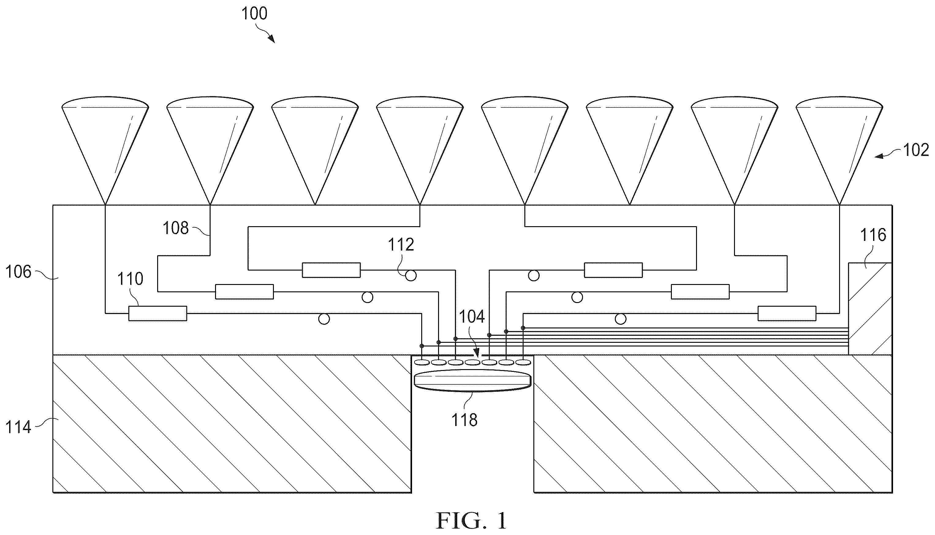 Patent US11815714 Figure 1 – Photonic integrated circuit-based imaging systems