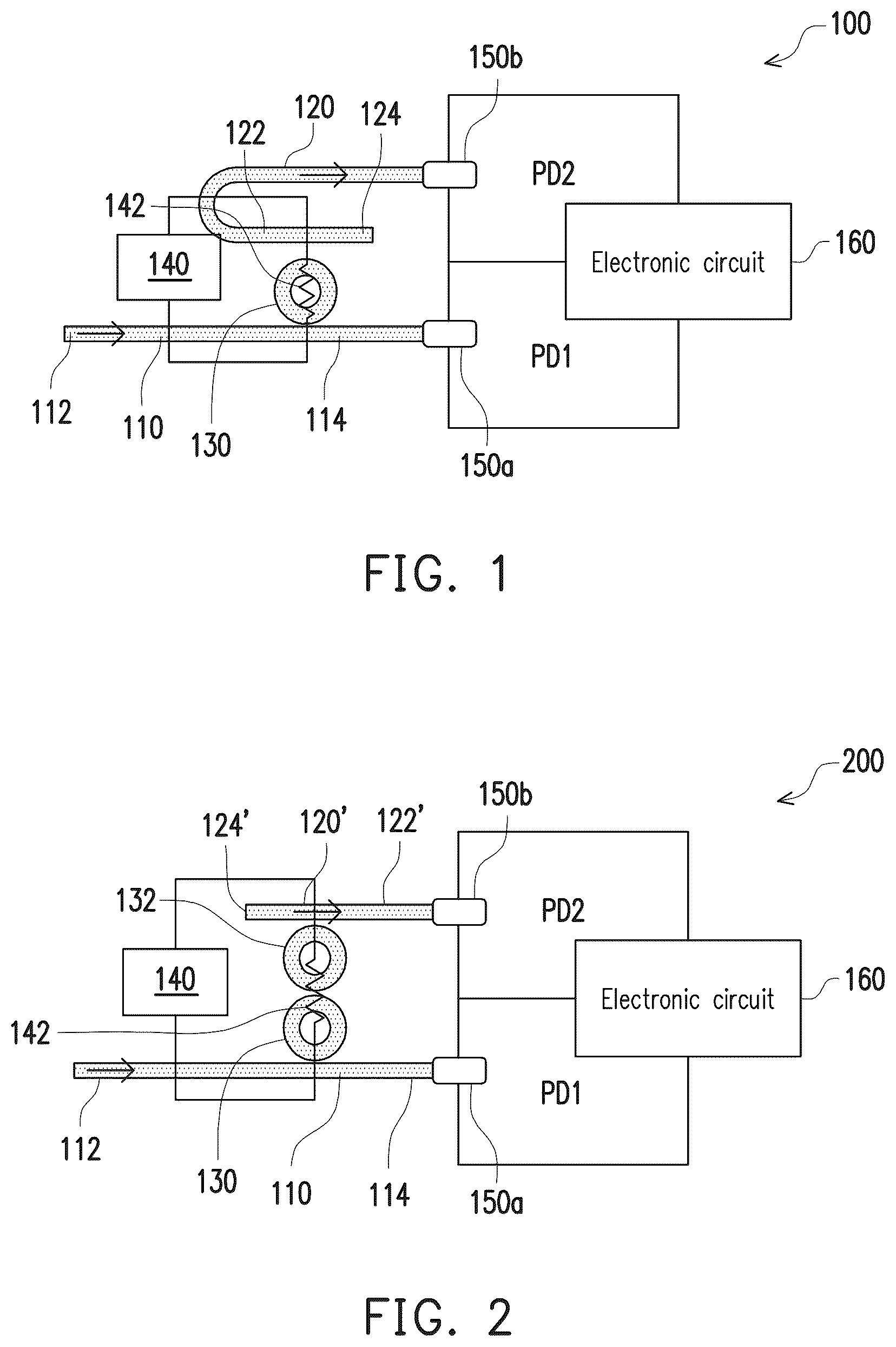 Patent US11815721 — Photonic integrated circuit having redundant light path and method of using — Figure 1