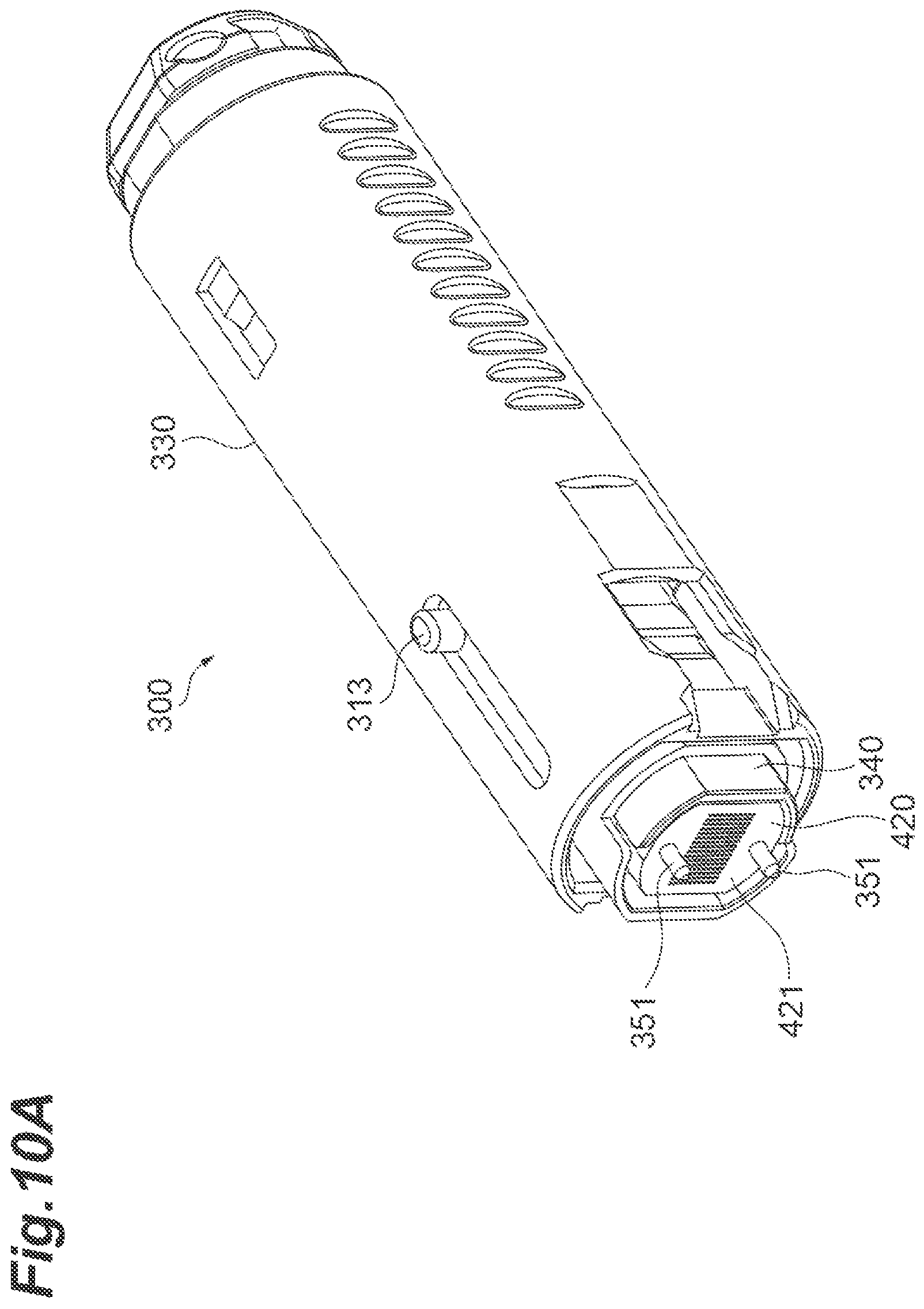 Patent US11815723 Figure 10 – Optical connection structure, optical connector, and optical connecting method