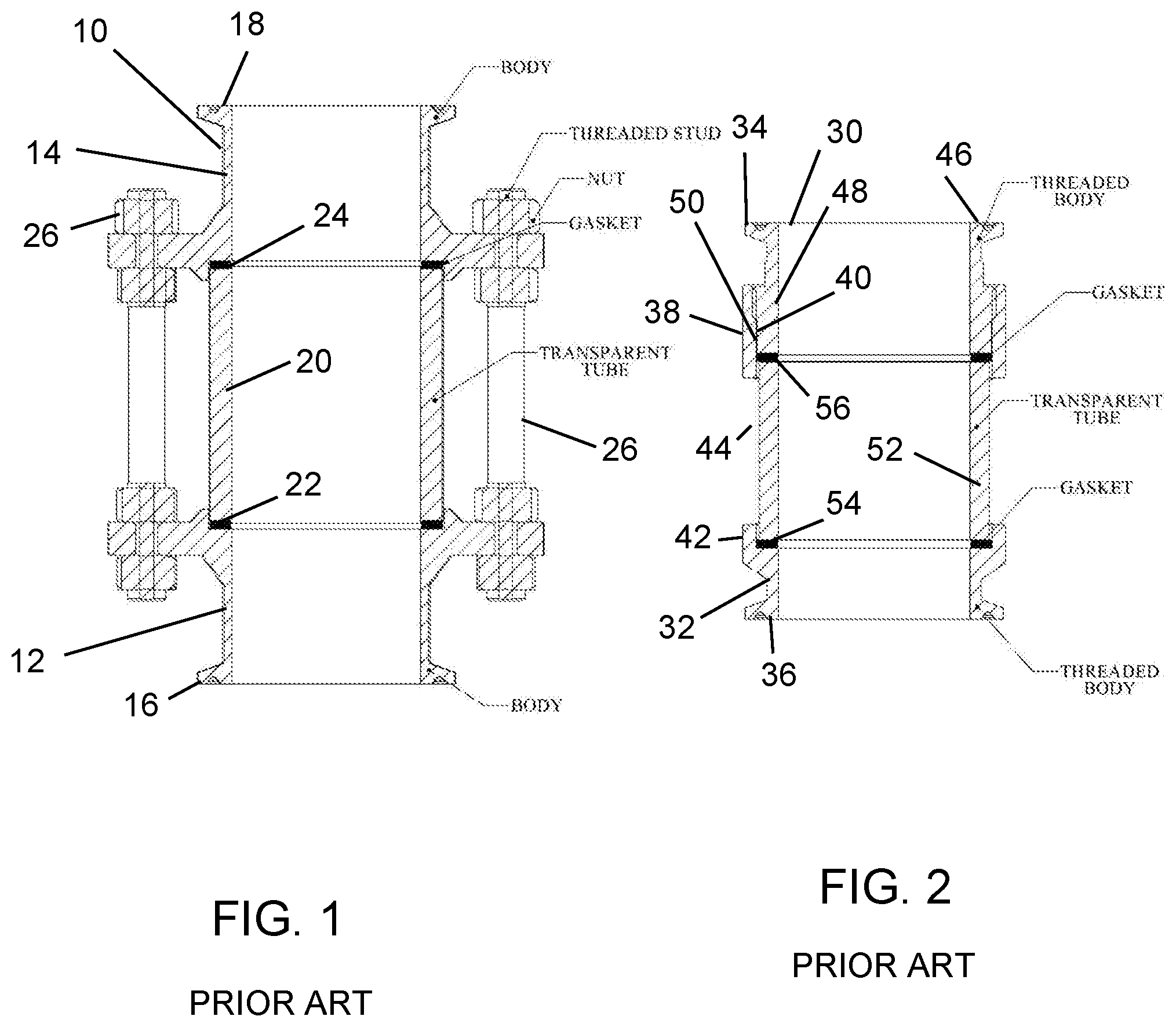 Patent US11815730 — Sanitary in-line sight glass assembly — Figure 1