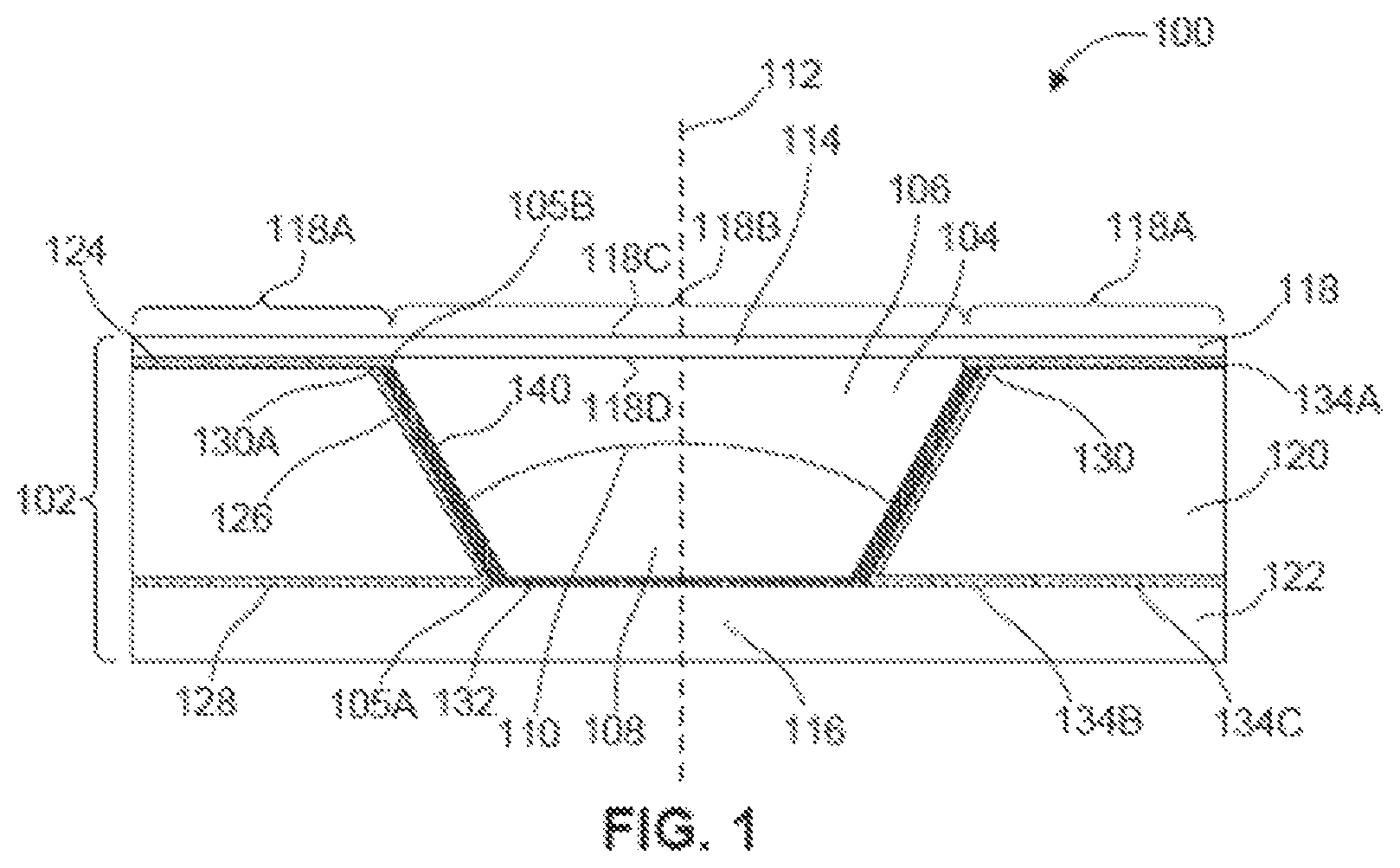 Patent US11815732 — Liquid lens design variant with temperature sensor on the outside — Figure 1
