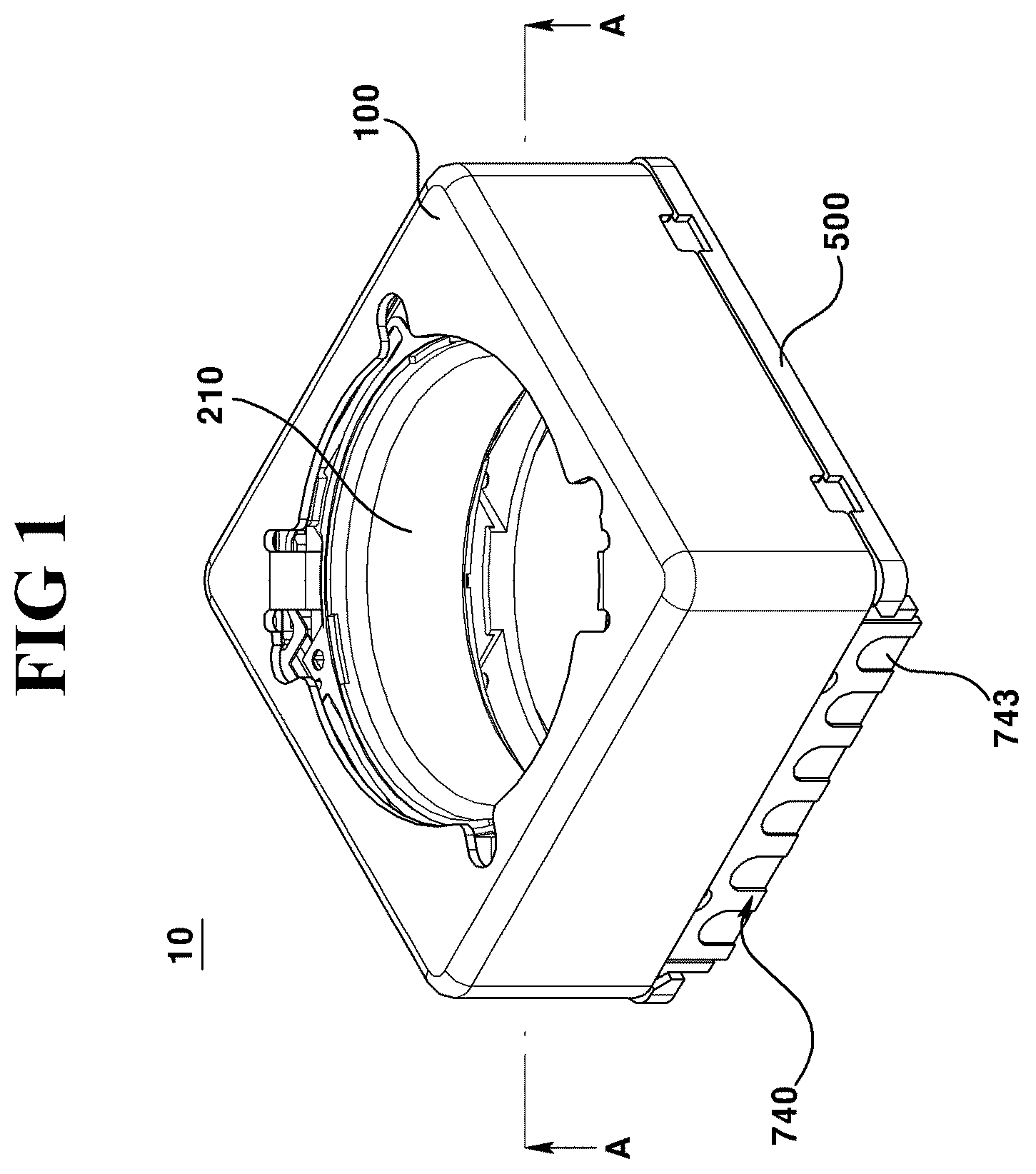 Patent US11815734 — Lens driving device, camera module, and optical device — Figure 1