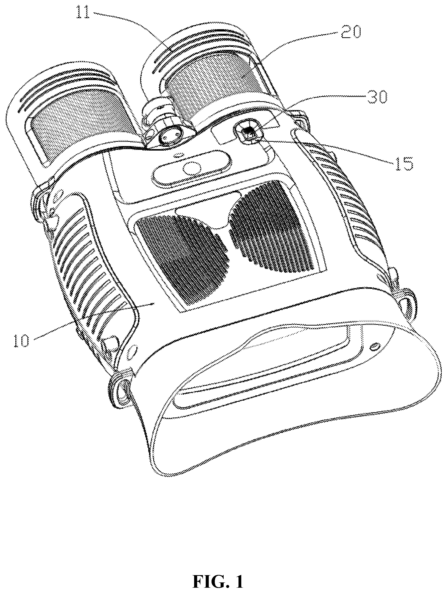 Patent US11815737 — Night vision binoculars with replaceable objective lens — Figure 1