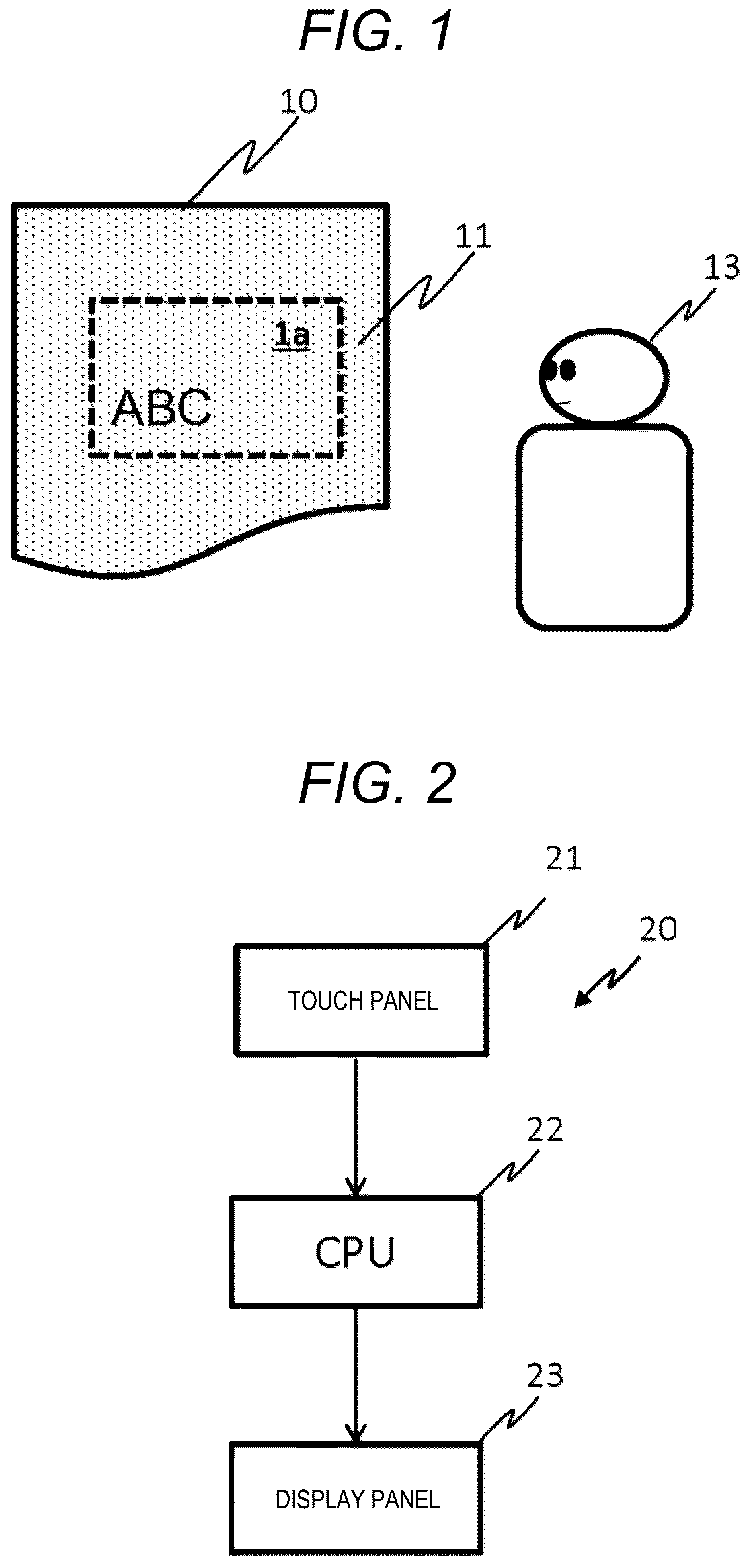 Patent US11815756 — Information display device — Figure 1