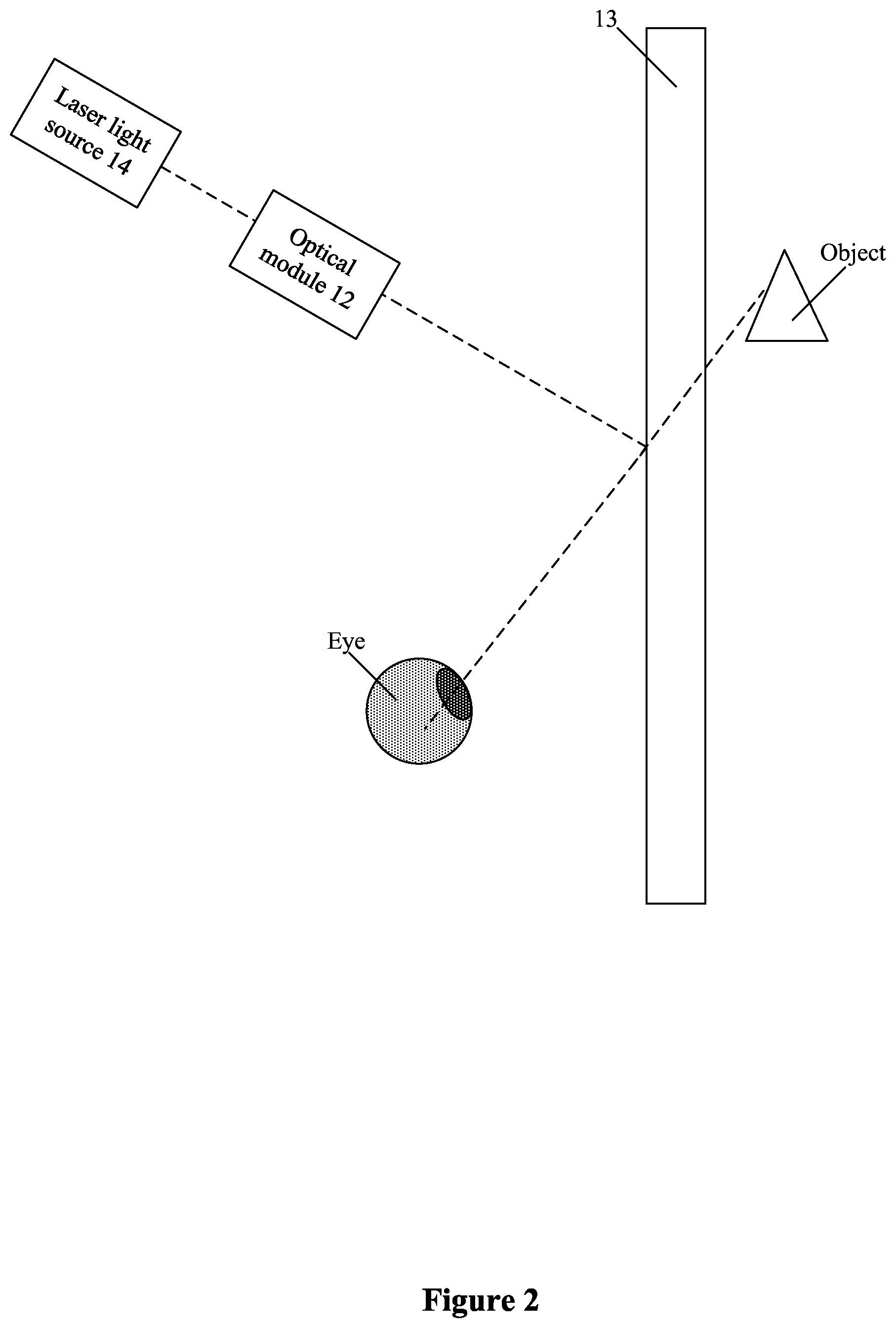 Patent US11815763 Figure 2 – Liquid crystal coherent transparent display screen and liquid crystal-laser transparent display system
