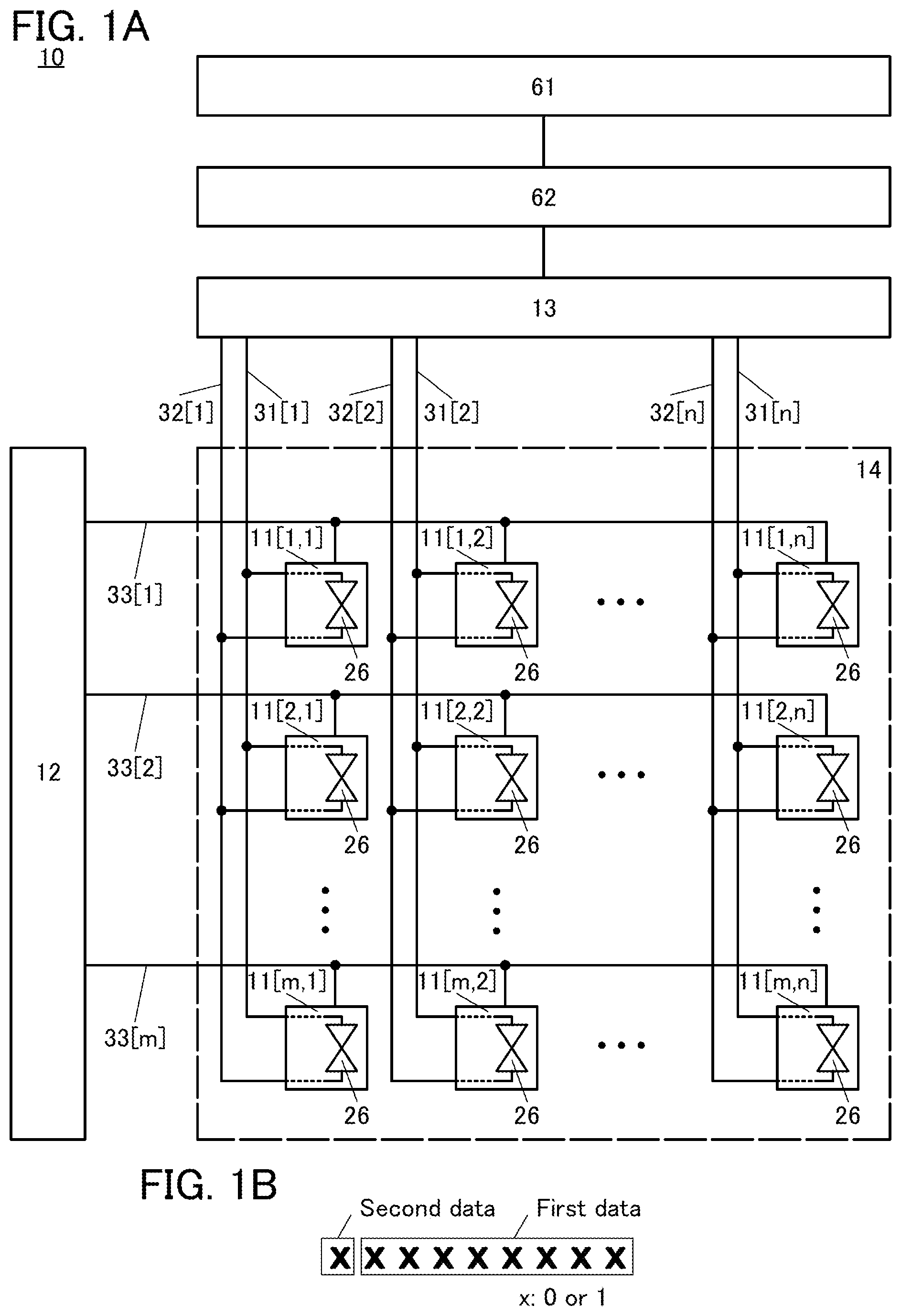 Patent US11815775 — Display apparatus having pixels connected to first and second wirings set to different potentials — Figure 1