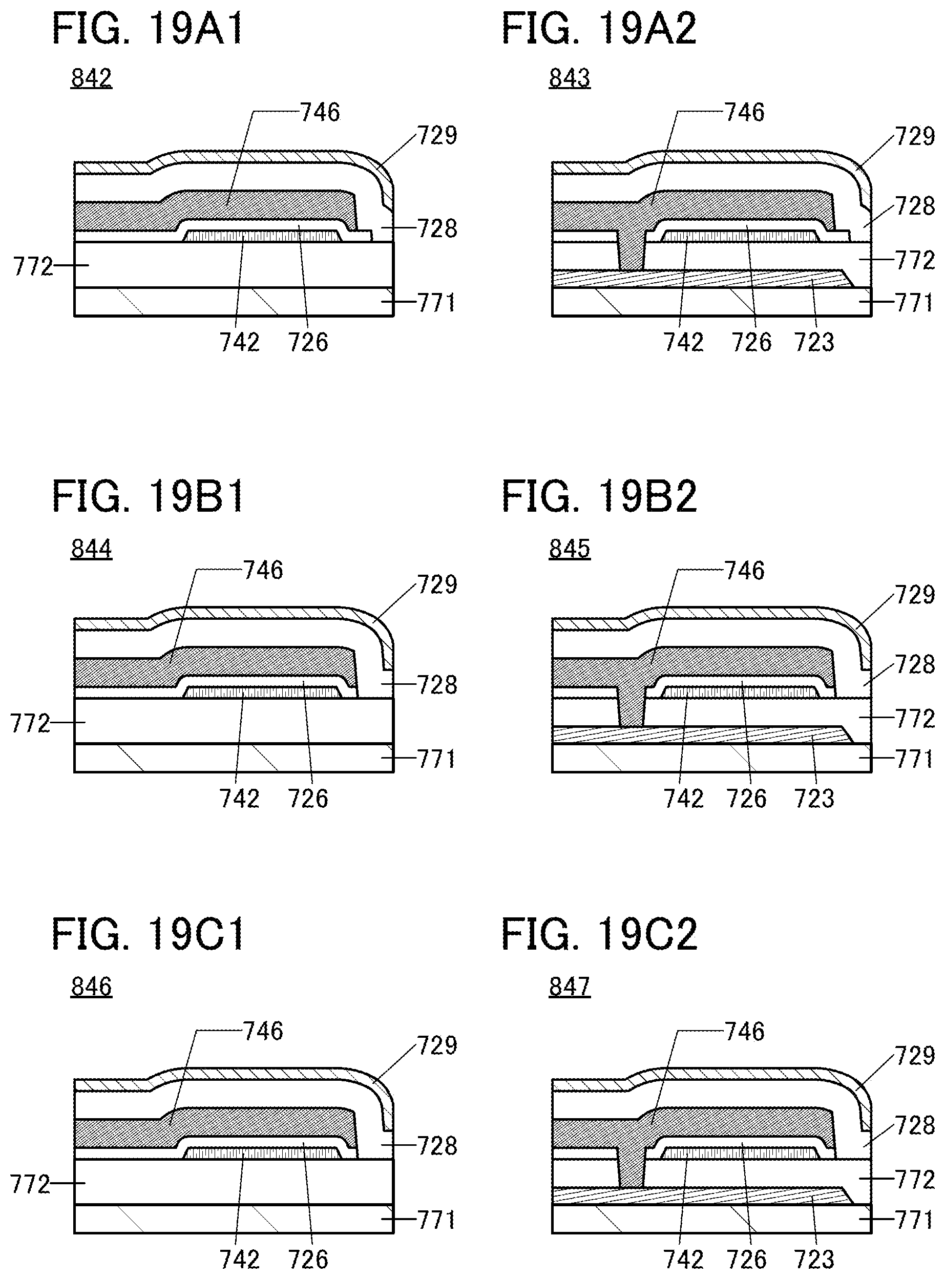 Patent US11815775 Figure 19 – Display apparatus having pixels connected to first and second wirings set to different potentials