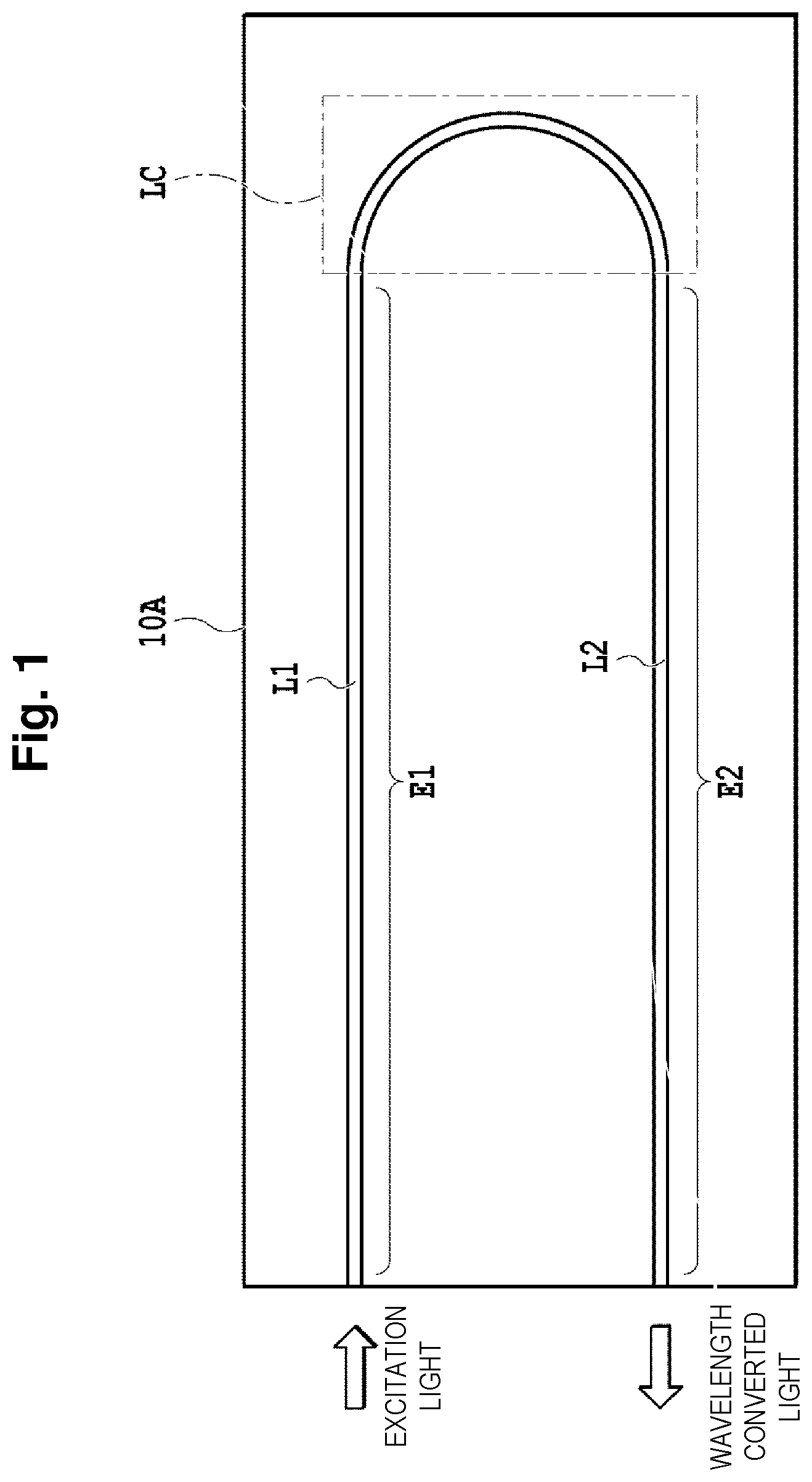 Patent US11815785 — Wavelength conversion optical element — Figure 1