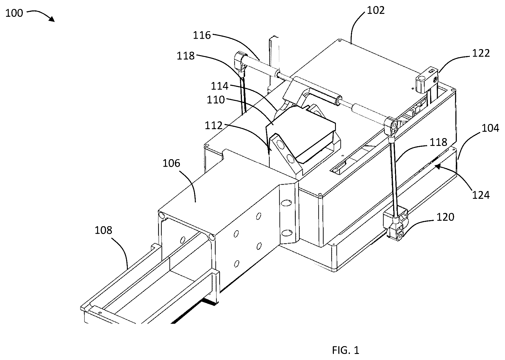 Patent US11815788 Figure 1 – Phenotyping imaging system with automatic leaf-handling mechanism