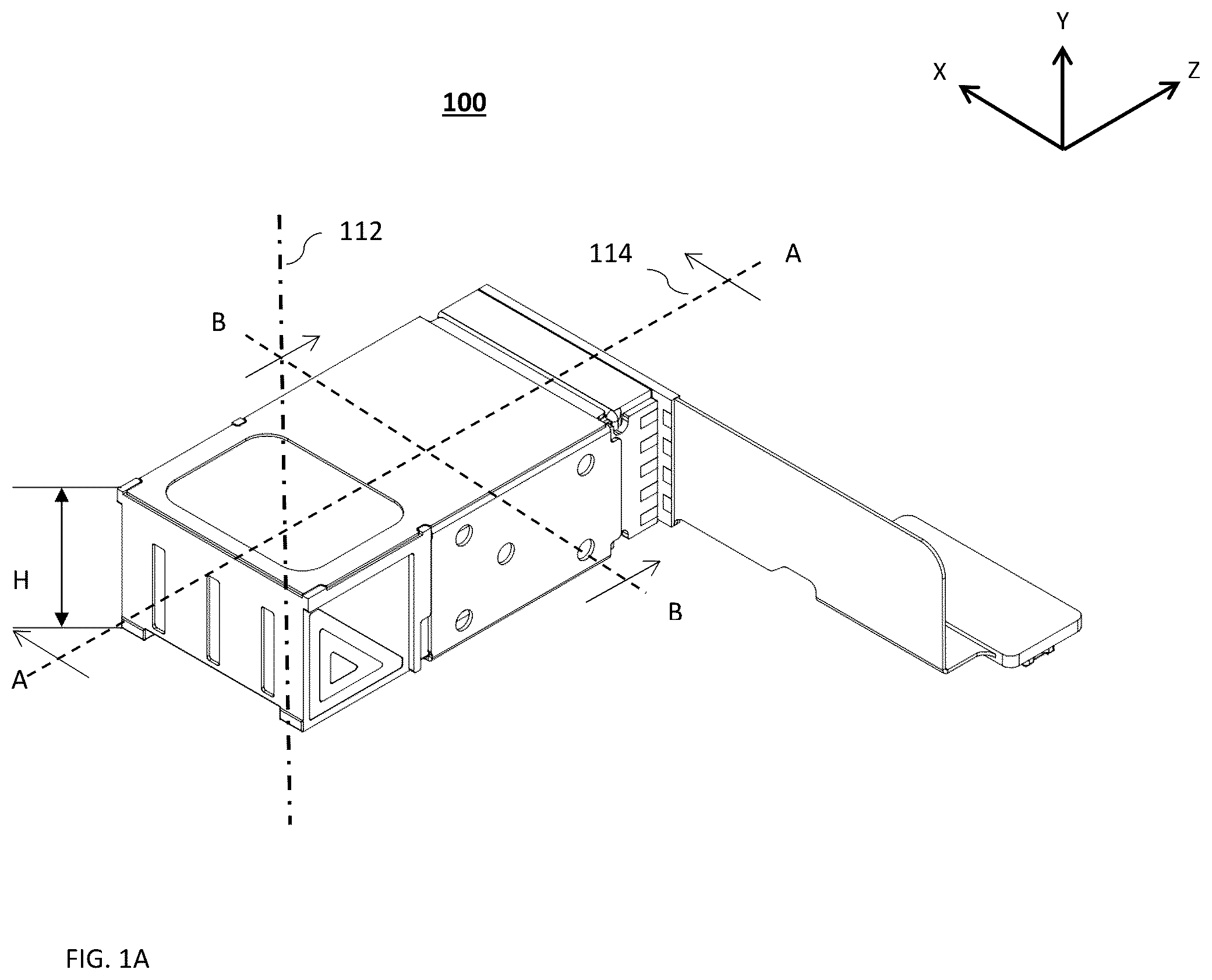 Patent US11815790 Figure 1 – Compact folded camera