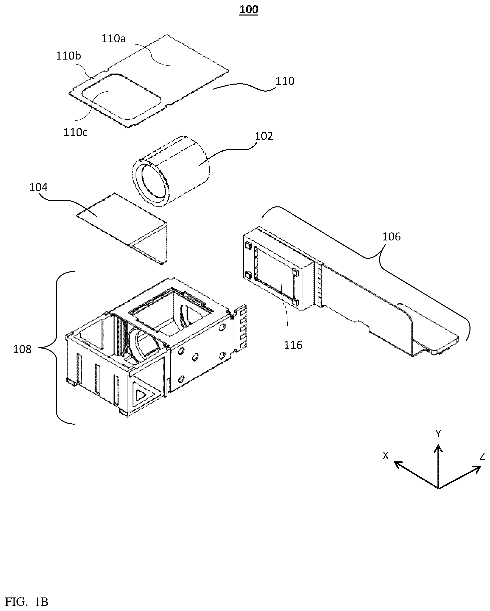 Patent US11815790 Figure 2 – Compact folded camera