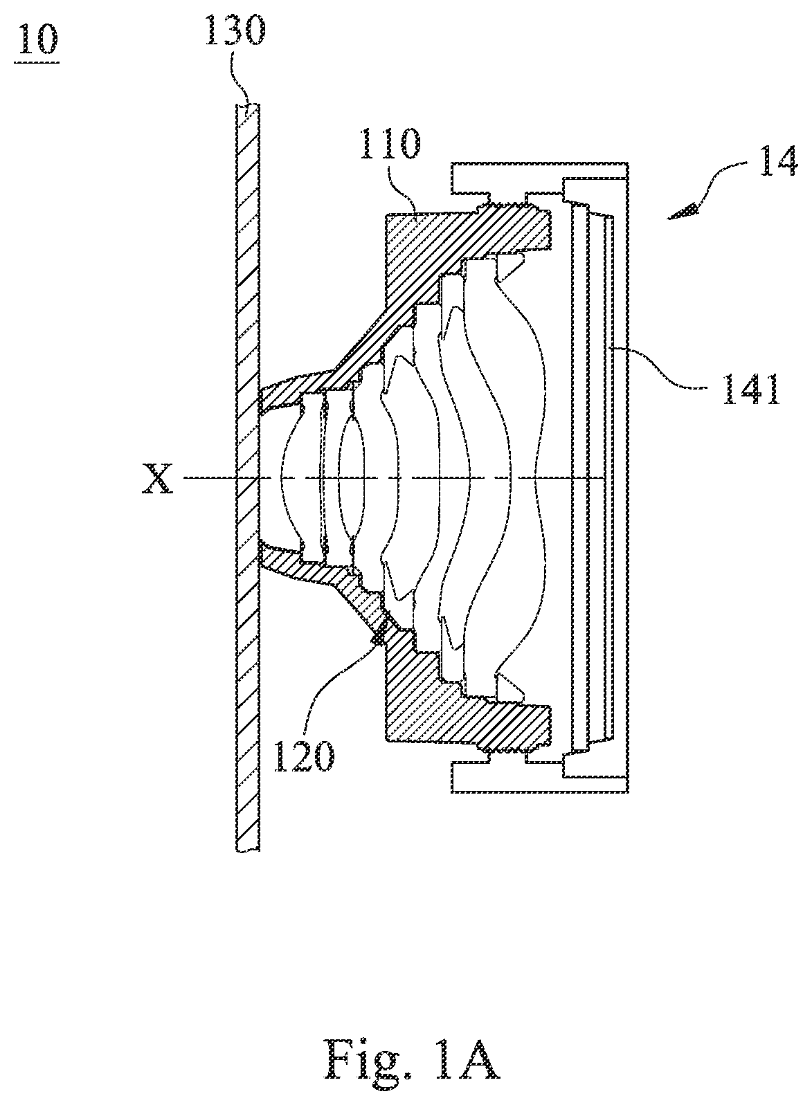 Patent US11815791 — Imaging lens assembly module, camera module and electronic device — Figure 1