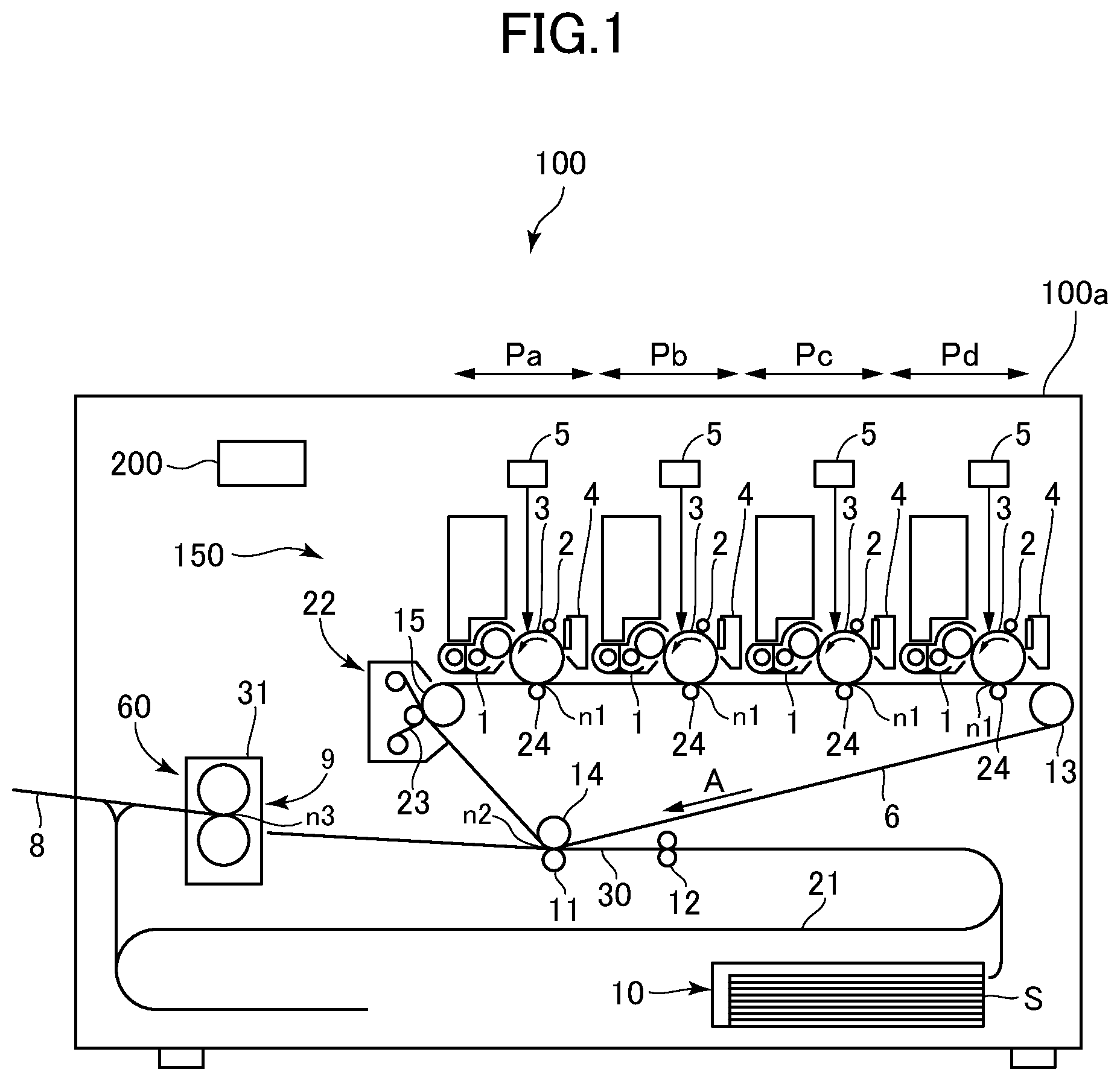 Patent US11815834 — Image forming apparatus — Figure 1