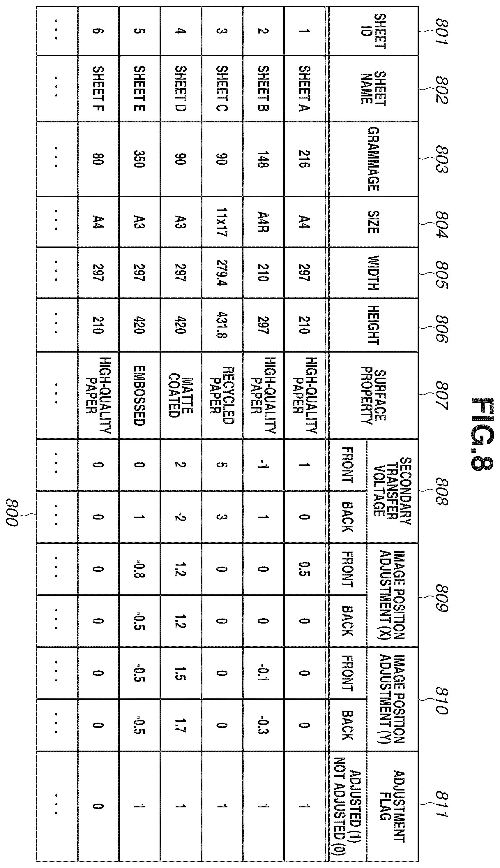 Patent US11815837 Figure 8 – Printing system, method, and storage medium