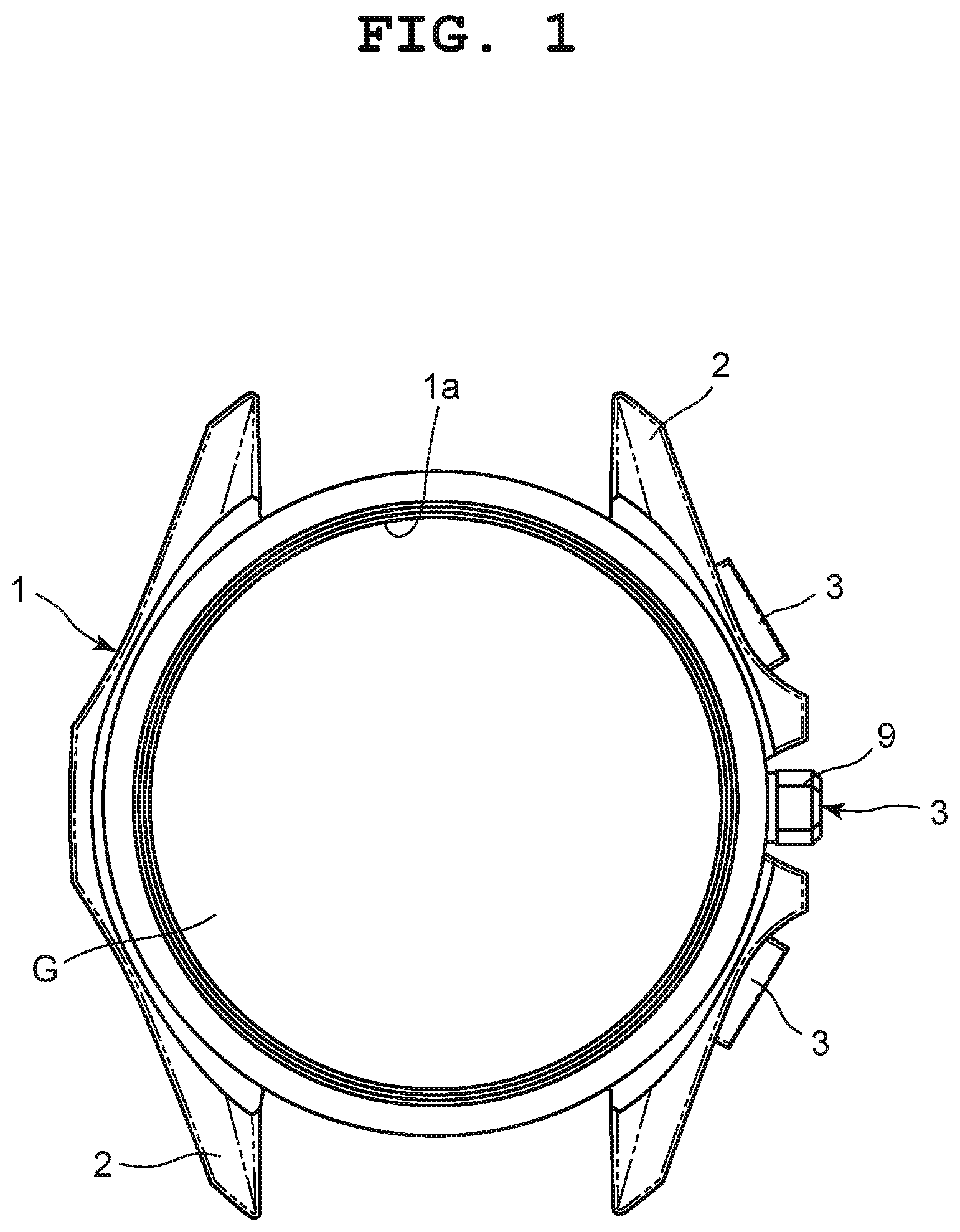 Patent US11815858 — Switch device and timepiece — Figure 1