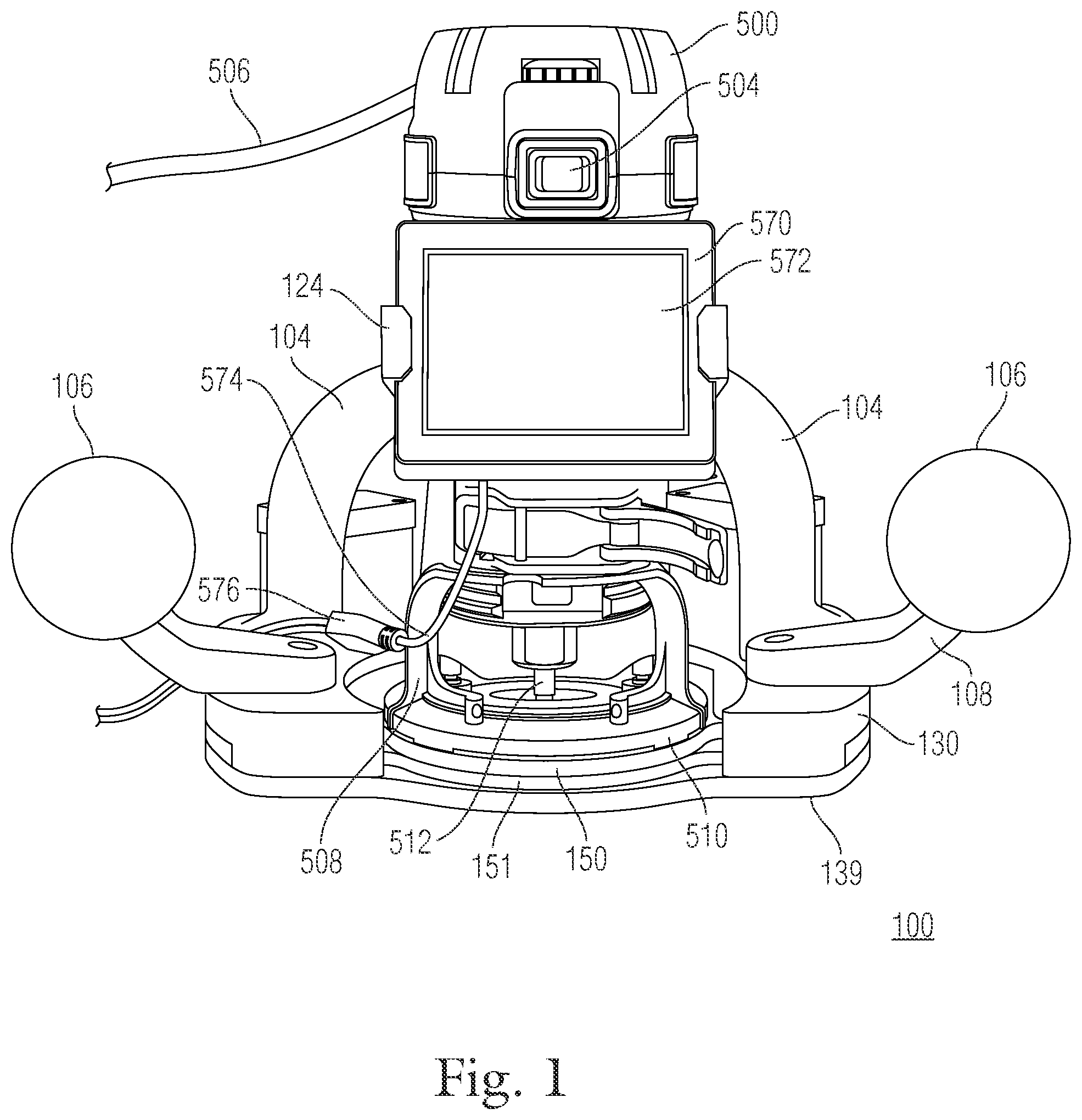 Patent US11815873 — Automatically guided tools — Figure 1