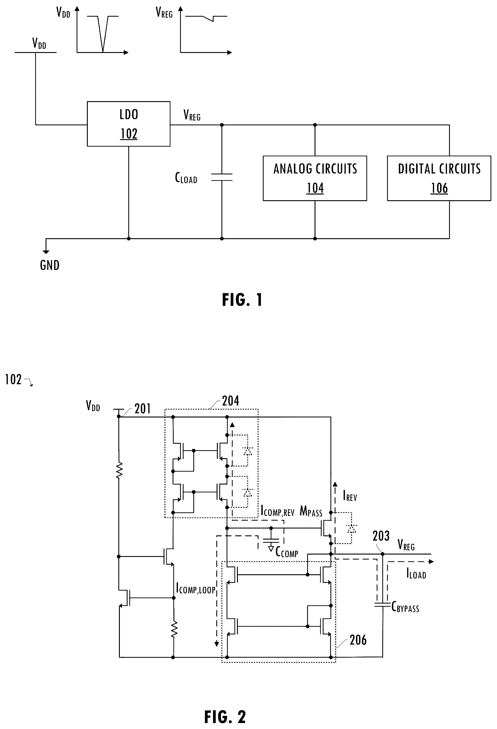 Patent US11815928 — Supply-glitch-tolerant regulator — Figure 1