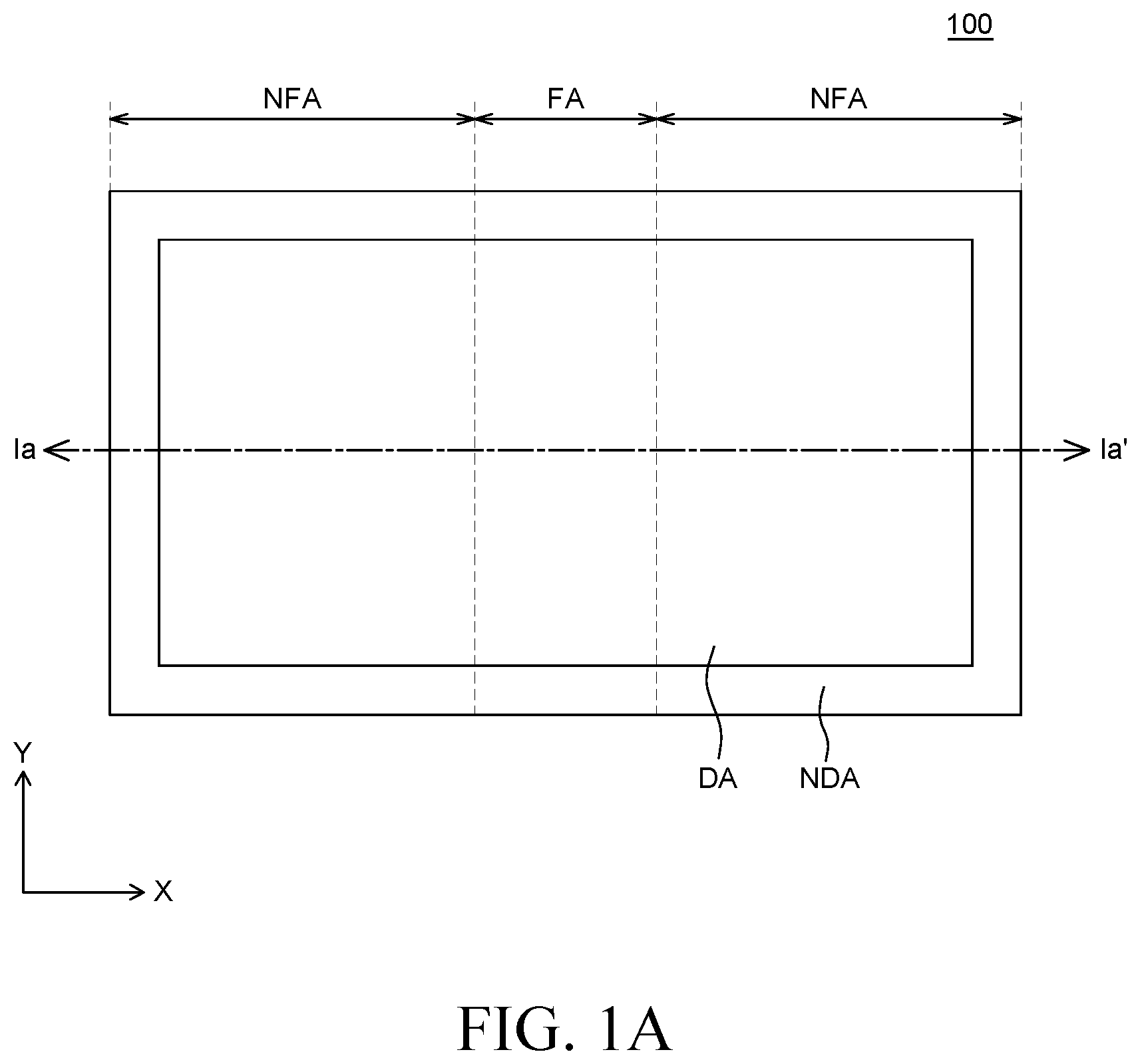 Patent US11815947 — Foldable display device — Figure 1