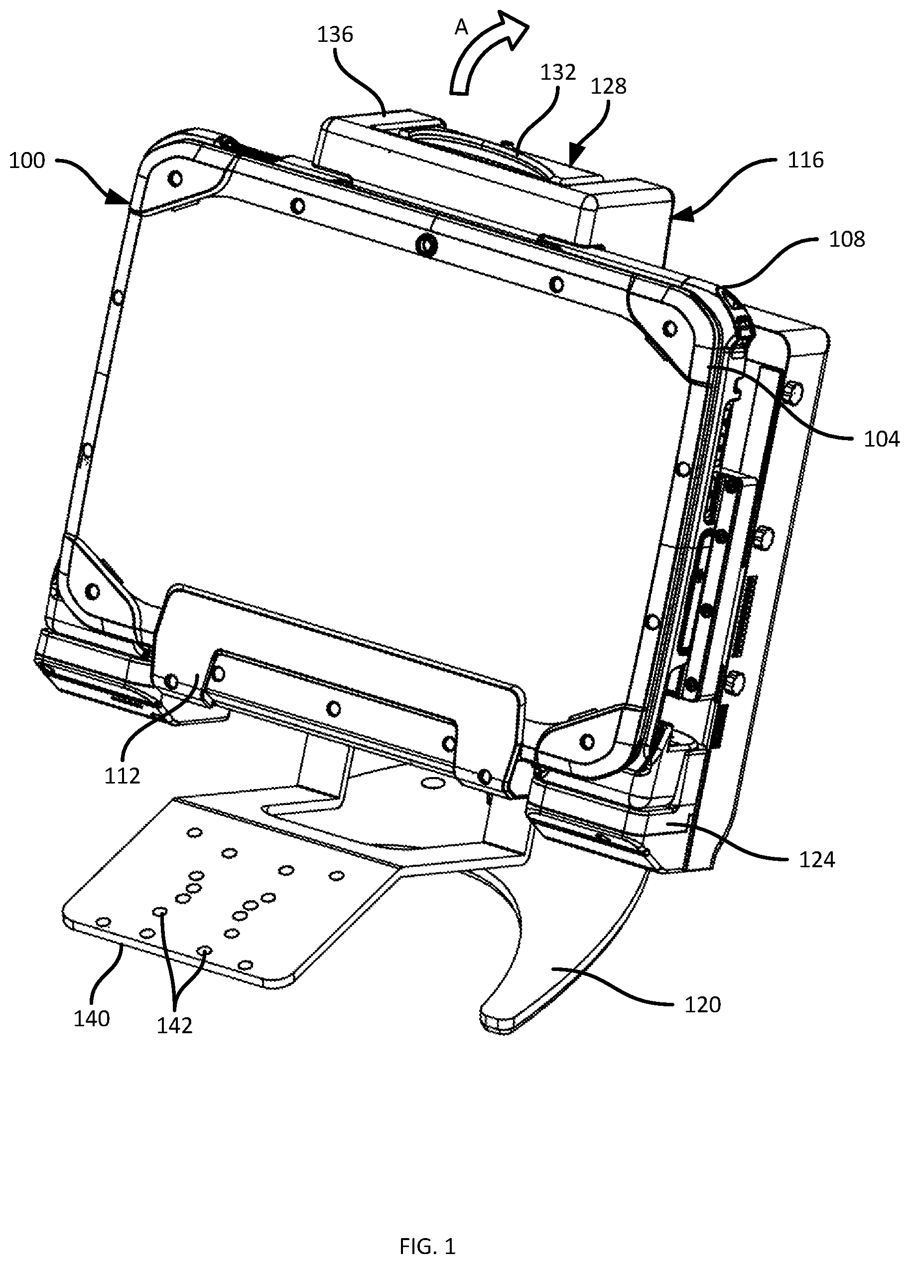 Patent US11815952 — Modular dock for mobile computing devices — Figure 1