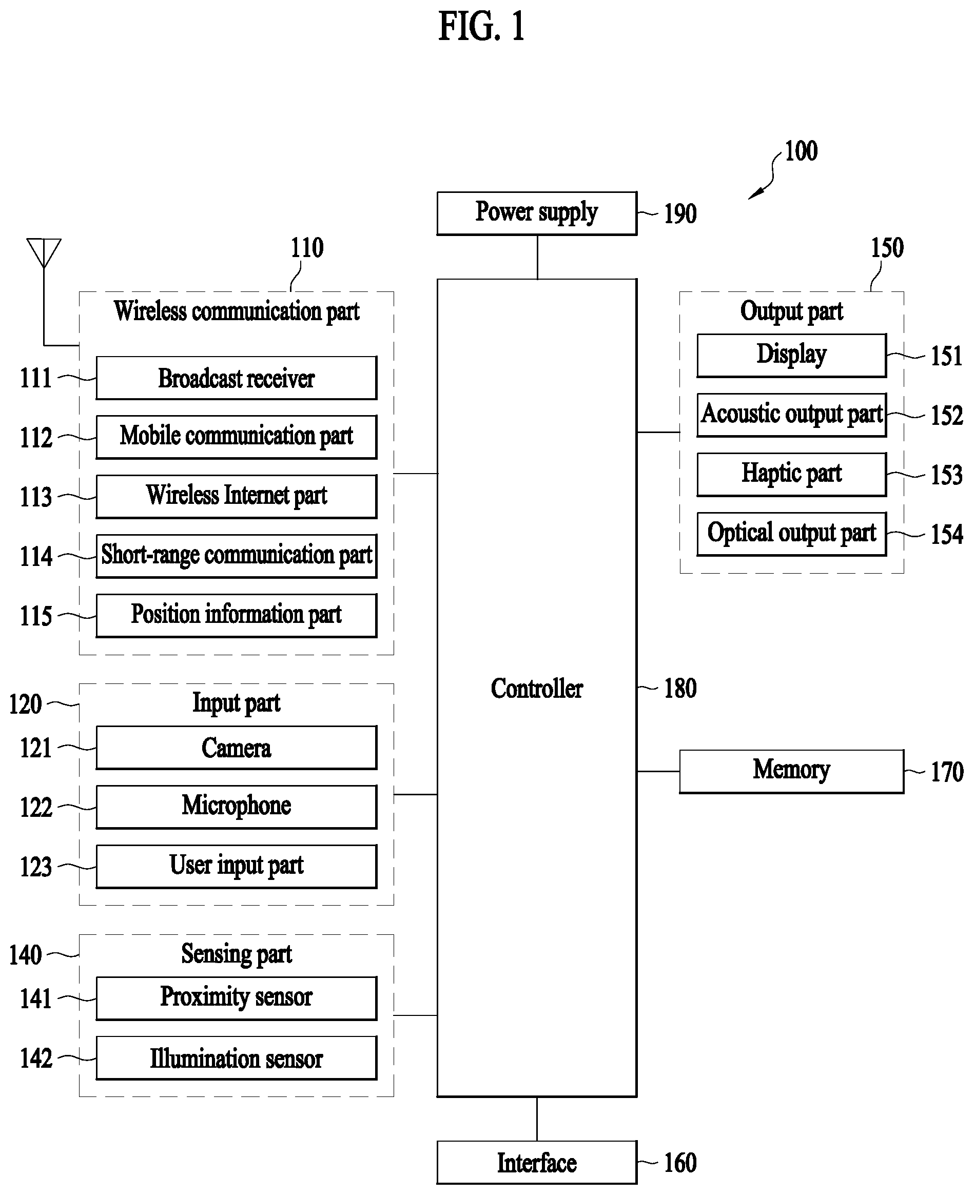 Patent US11815958 — Electronic device for displaying application-related content, and method for controlling same — Figure 1