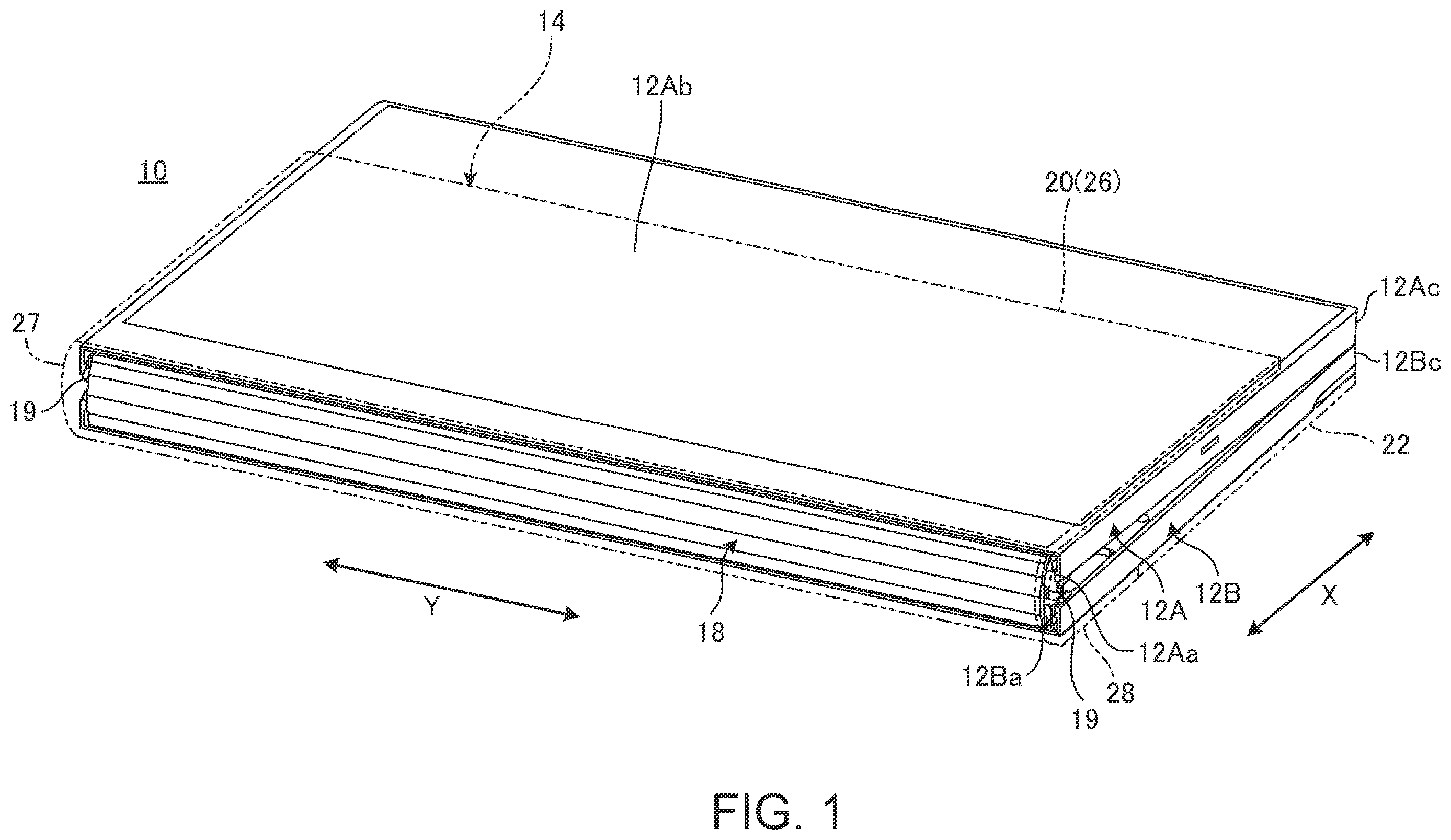 Patent US11815961 — Portable information device and cover device — Figure 1