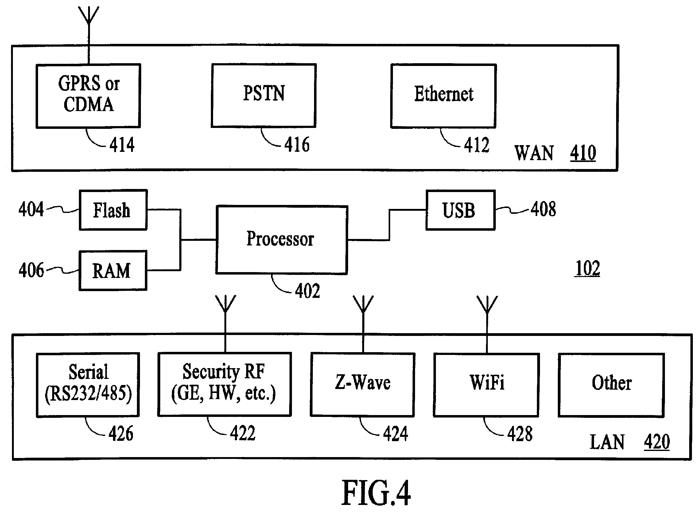 Patent US11815969 Figure 5 – Integrated security system with parallel processing architecture