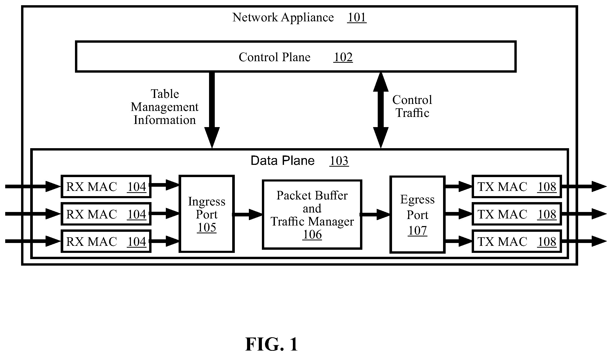 Patent US11818022 — Methods and systems for classifying traffic flows based on packet processing metadata — Figure 1