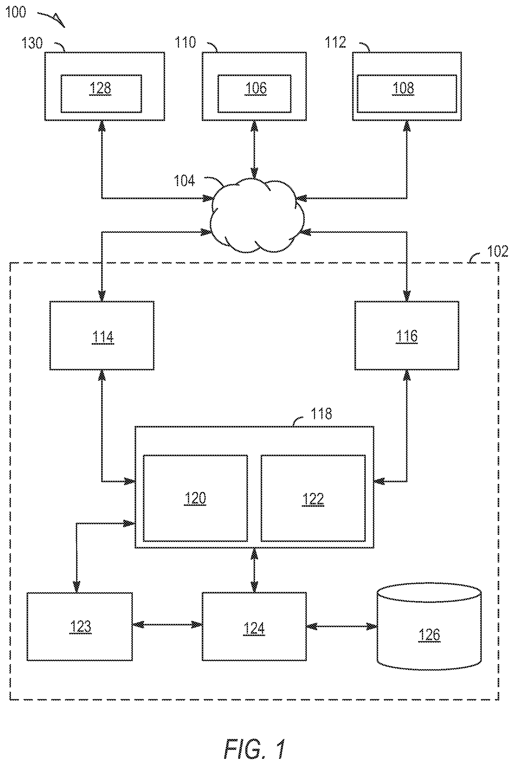 Patent US11818049 — Processing high volume network data — Figure 1