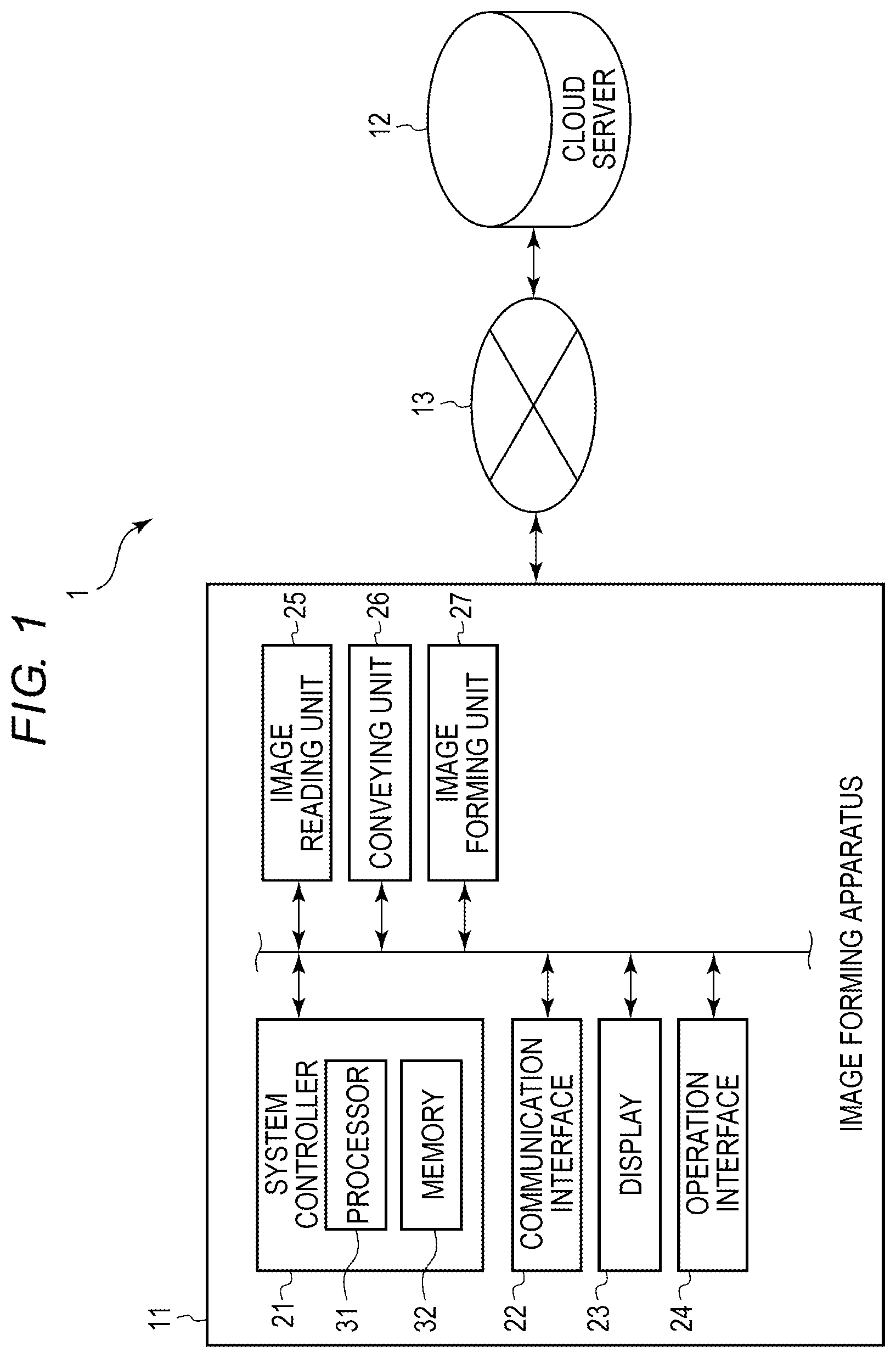 Patent US11818118 — Information processing apparatus and method for controlling information processing apparatus — Figure 1