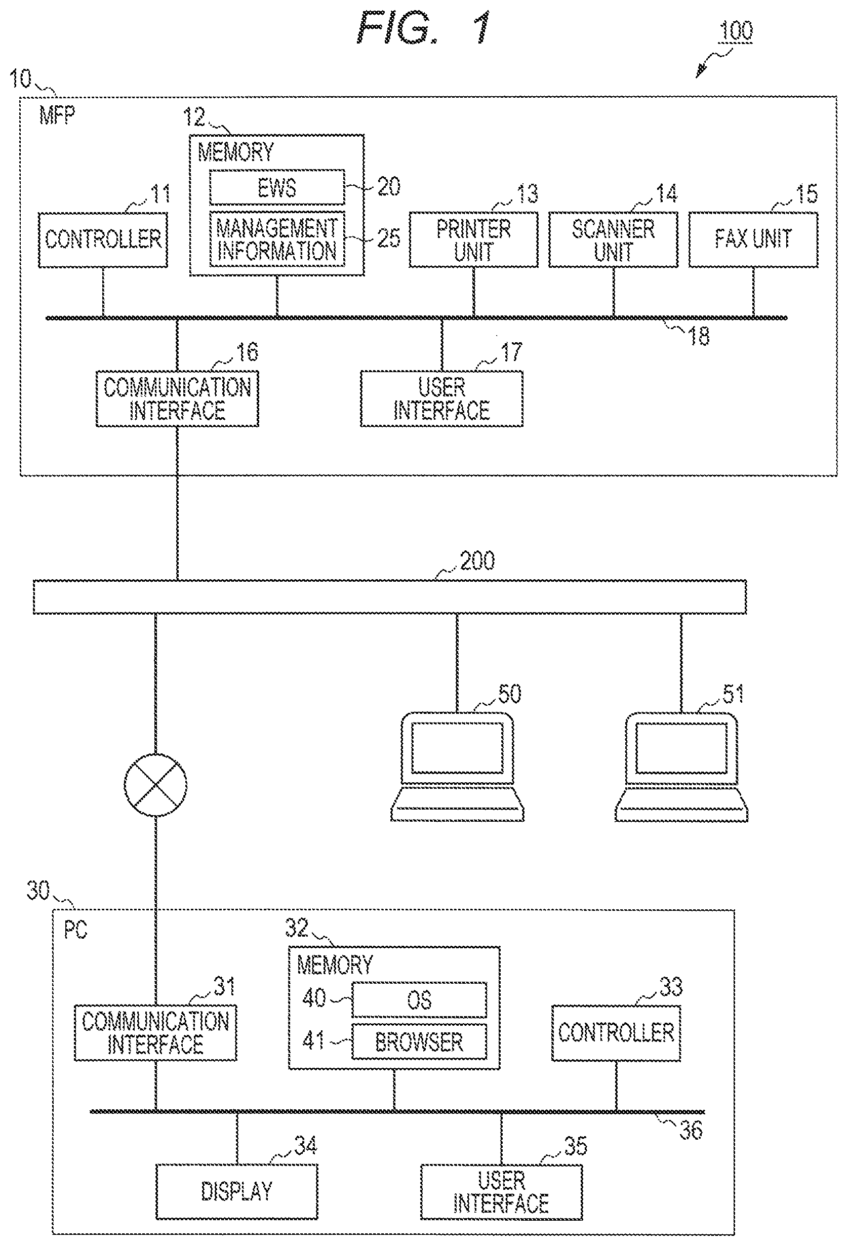 Patent US11818315 — Image forming system and image forming apparatus — Figure 1