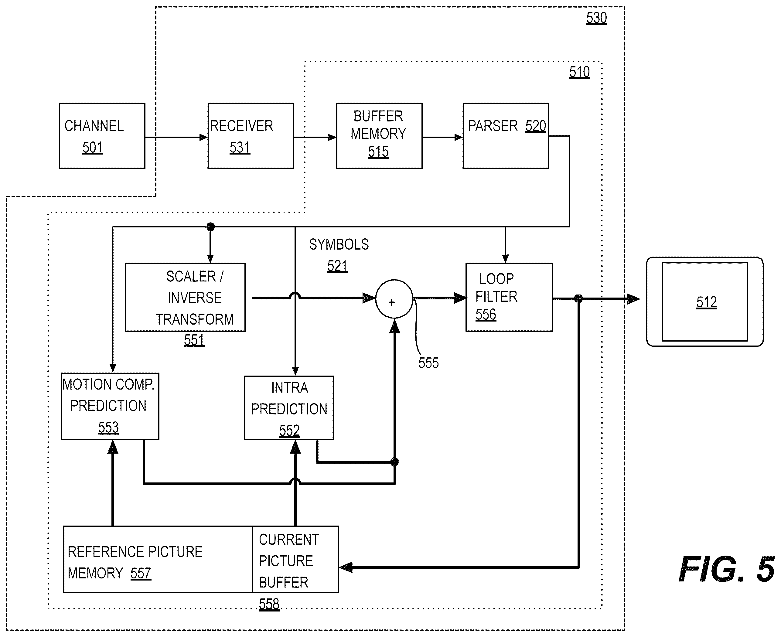 Patent US11818343 Figure 6 – Sample offset with predefined filters