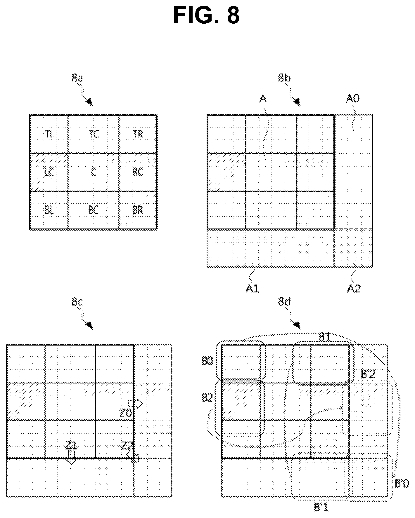 Patent US11818396 Figure 8 – Method and apparatus of encoding/decoding image data based on tree structure-based block division