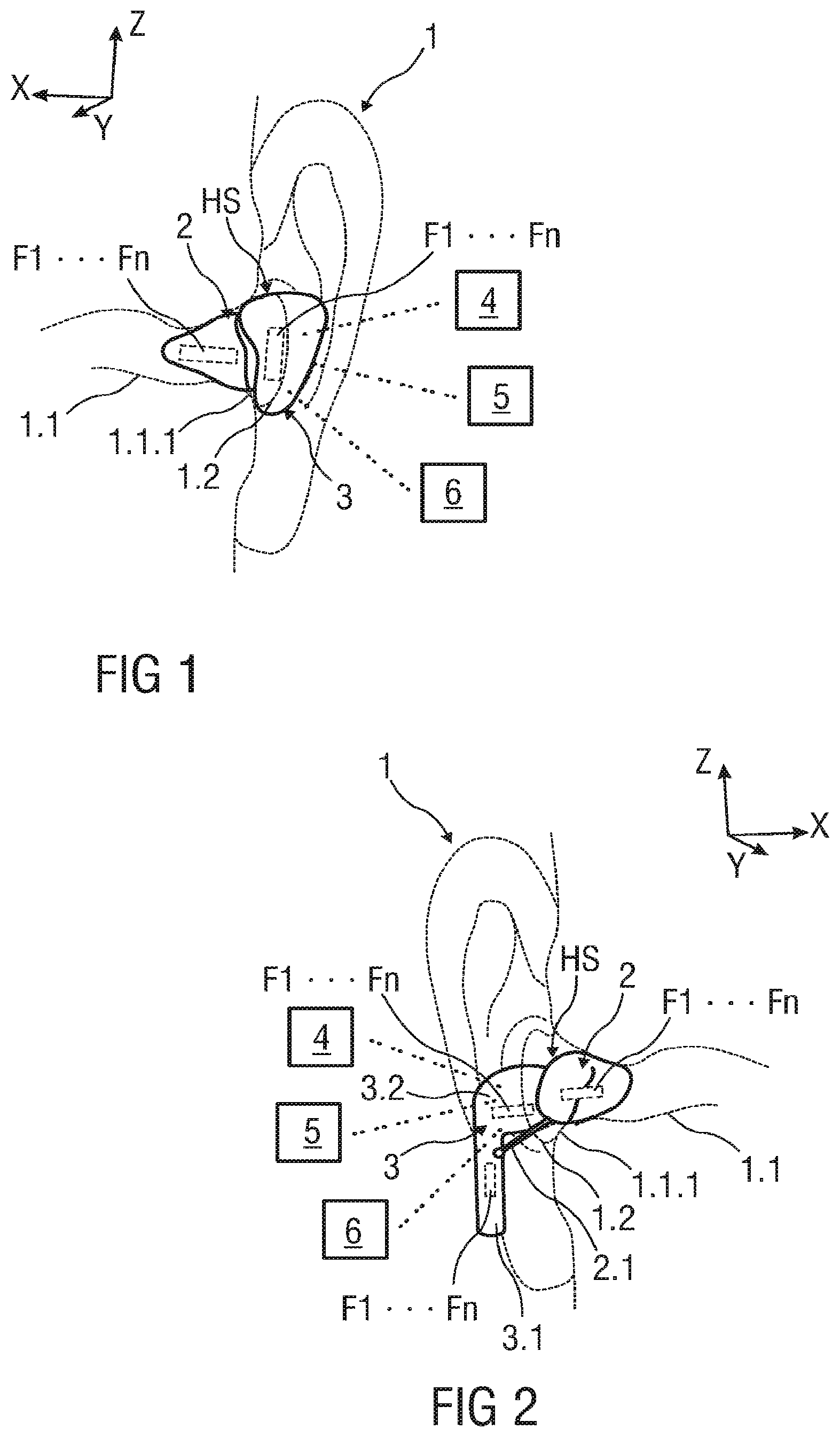 Patent US11818549 — Hearing aid system and a method for operating a hearing aid system — Figure 1