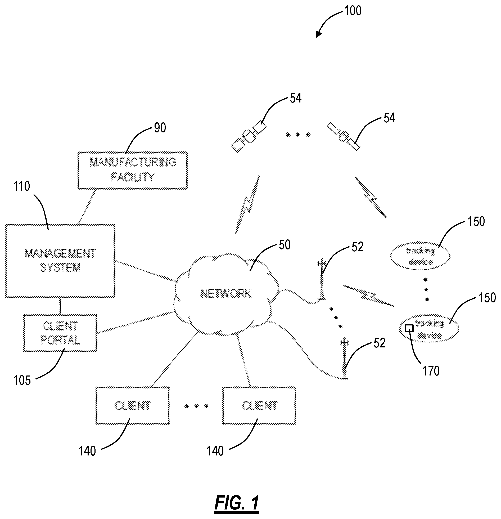 Patent US11818628 — Wearable tracking device and system for tracking people and personal items — Figure 1