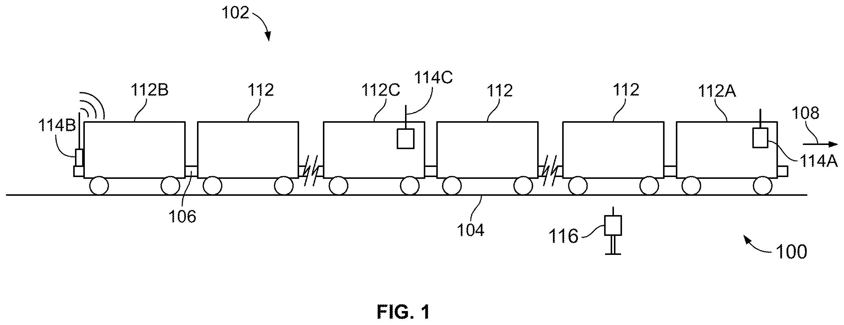 Patent US11818631 — Communication device for detecting messages based on signal strength — Figure 1