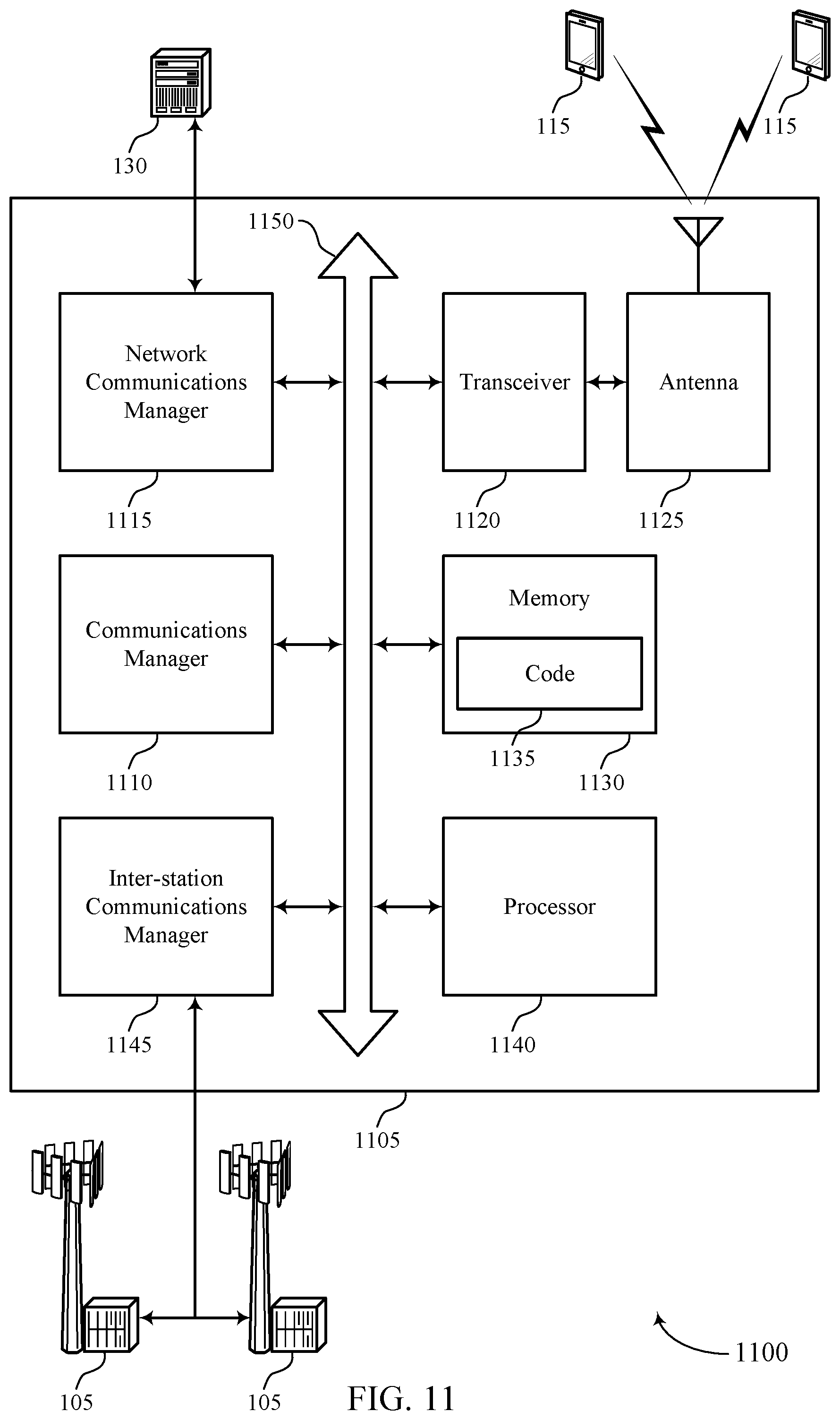 Patent US11818666 Figure 11 – Power configuration of self-interference measurement