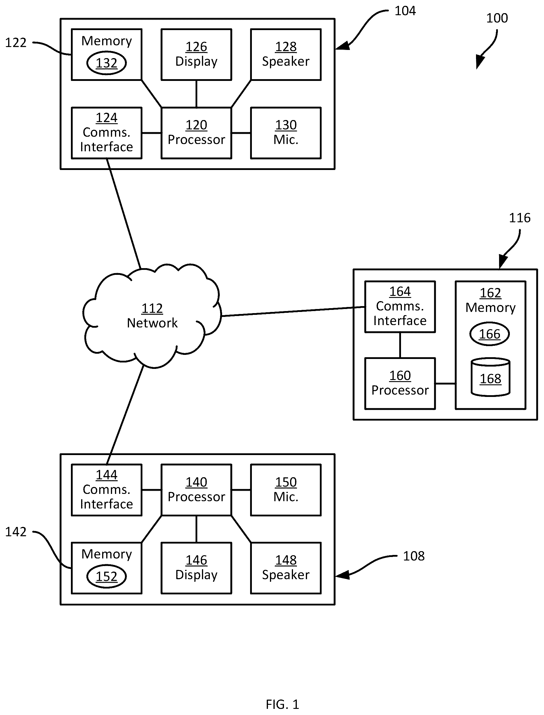 Patent US11818785 — Reestablishment control for dropped calls — Figure 1