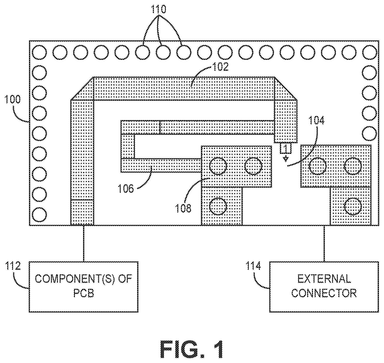 Patent US11818836 Figure 1 – Systems for electrostatic discharge protection