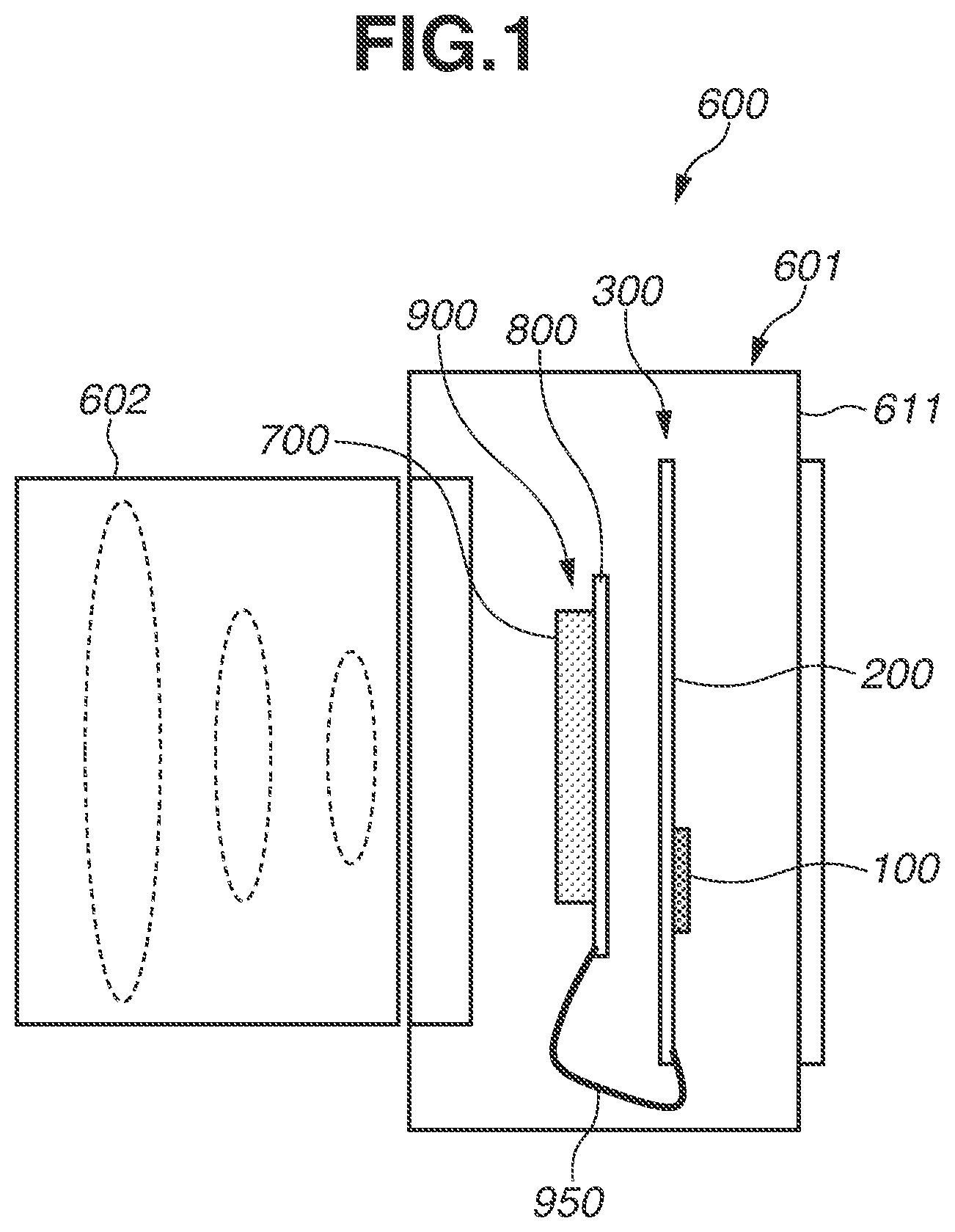 Patent US11818844 — Semiconductor module and electronic apparatus — Figure 1