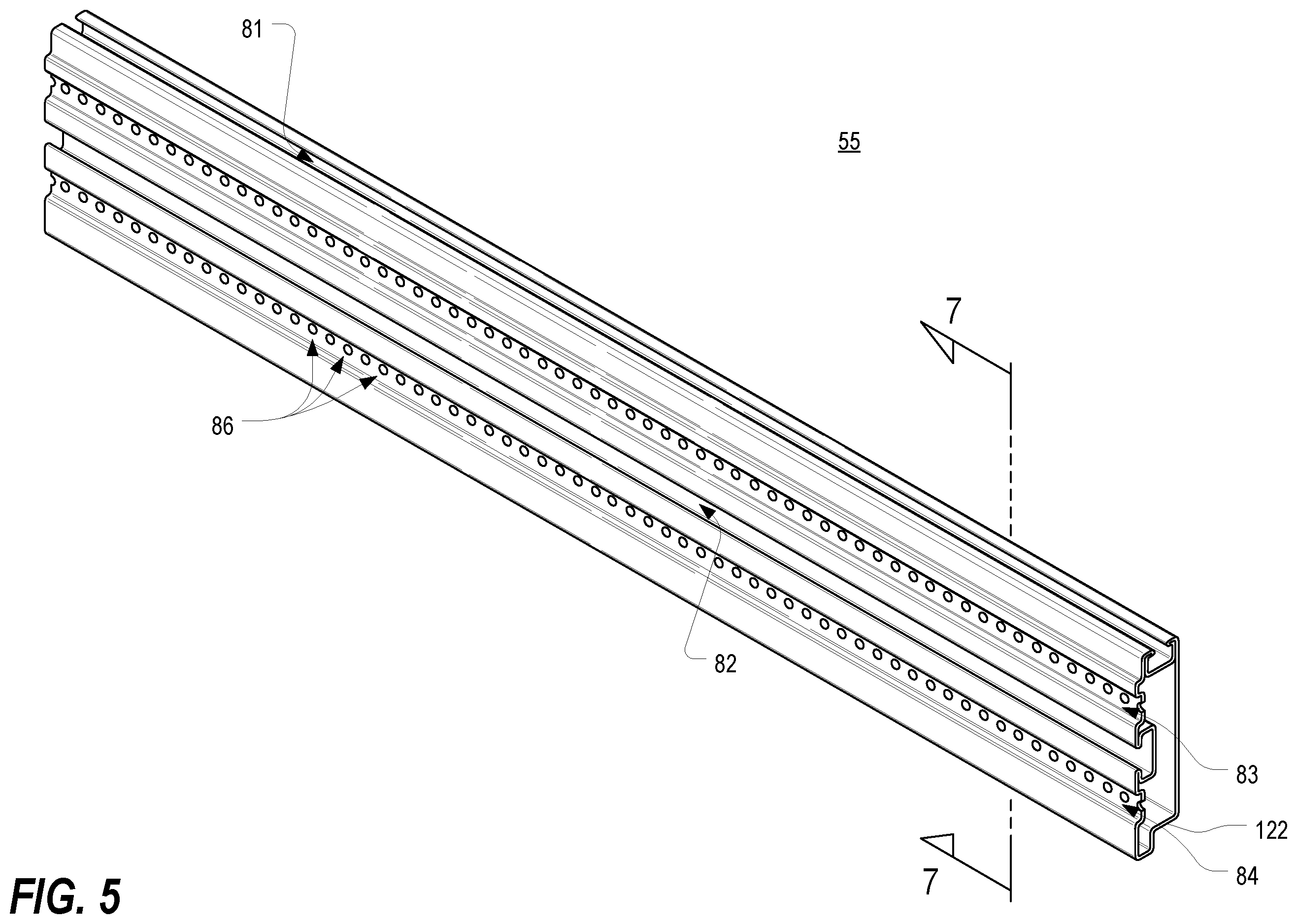 Patent US11818861 Figure 5 – Frame structure for electronic equipment enclosure