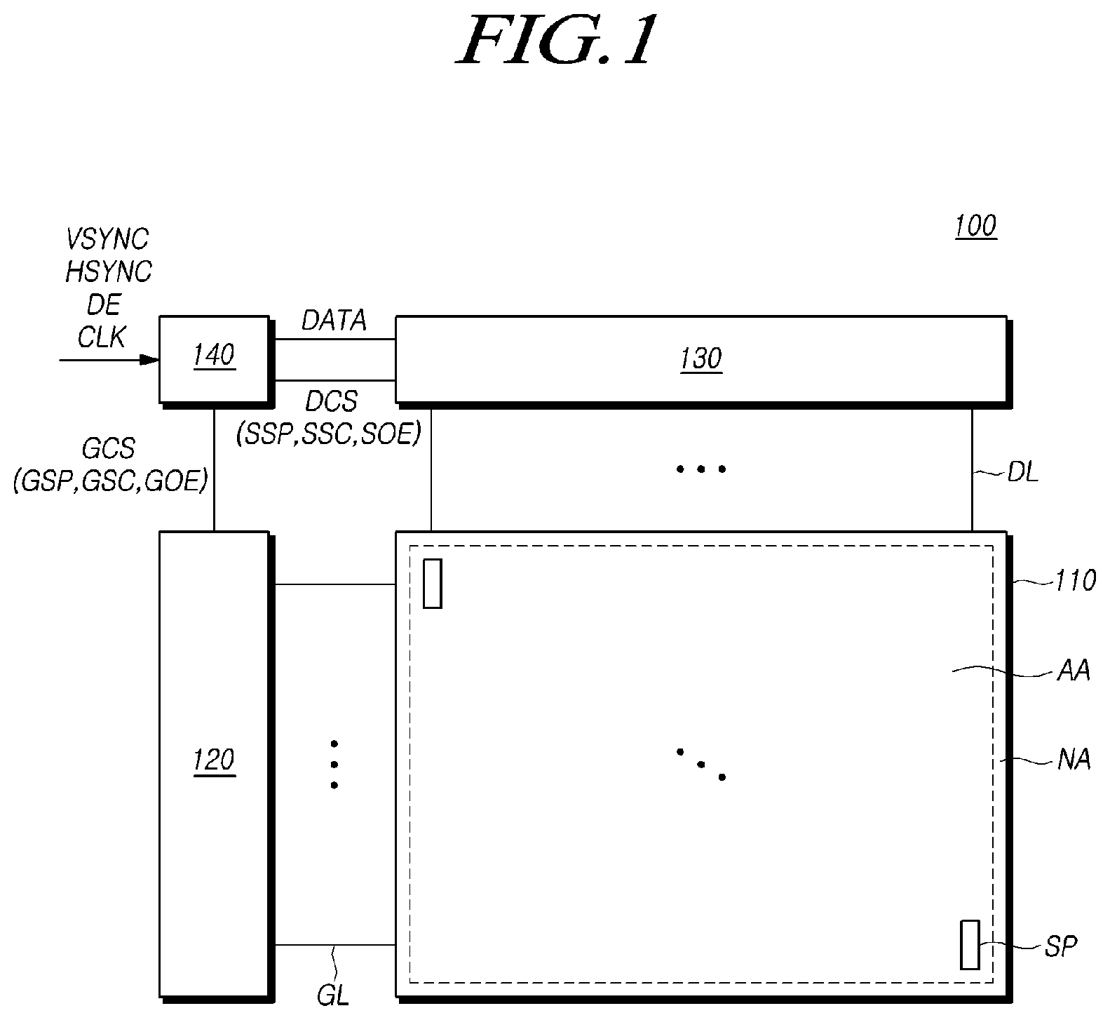 Patent US11818929 — Display device with repair patterns — Figure 1