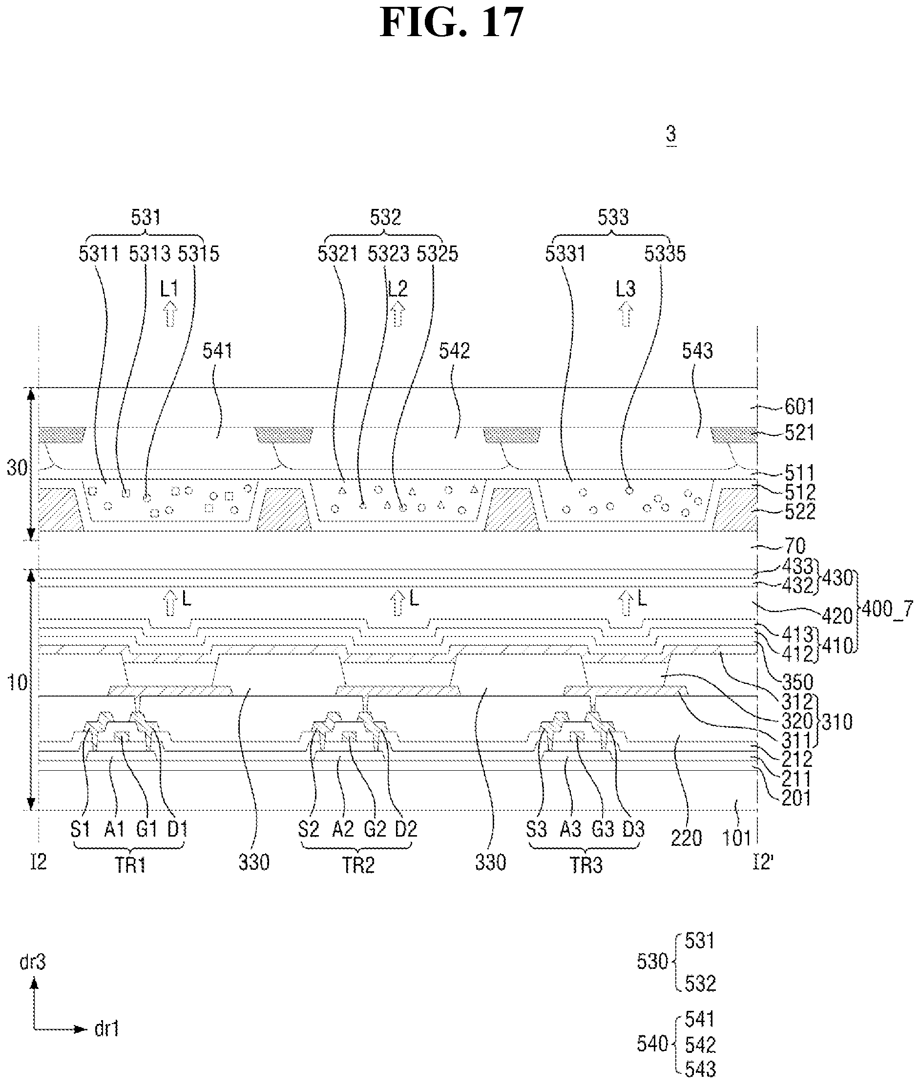 Patent US11818937 Figure 17 – Organic light emitting display