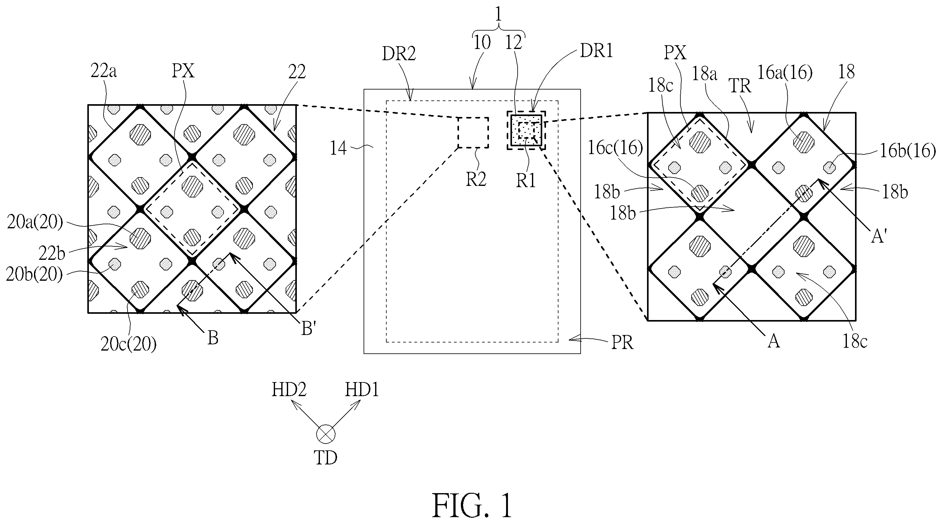 Patent US11818938 — Display panel and electronic device — Figure 1