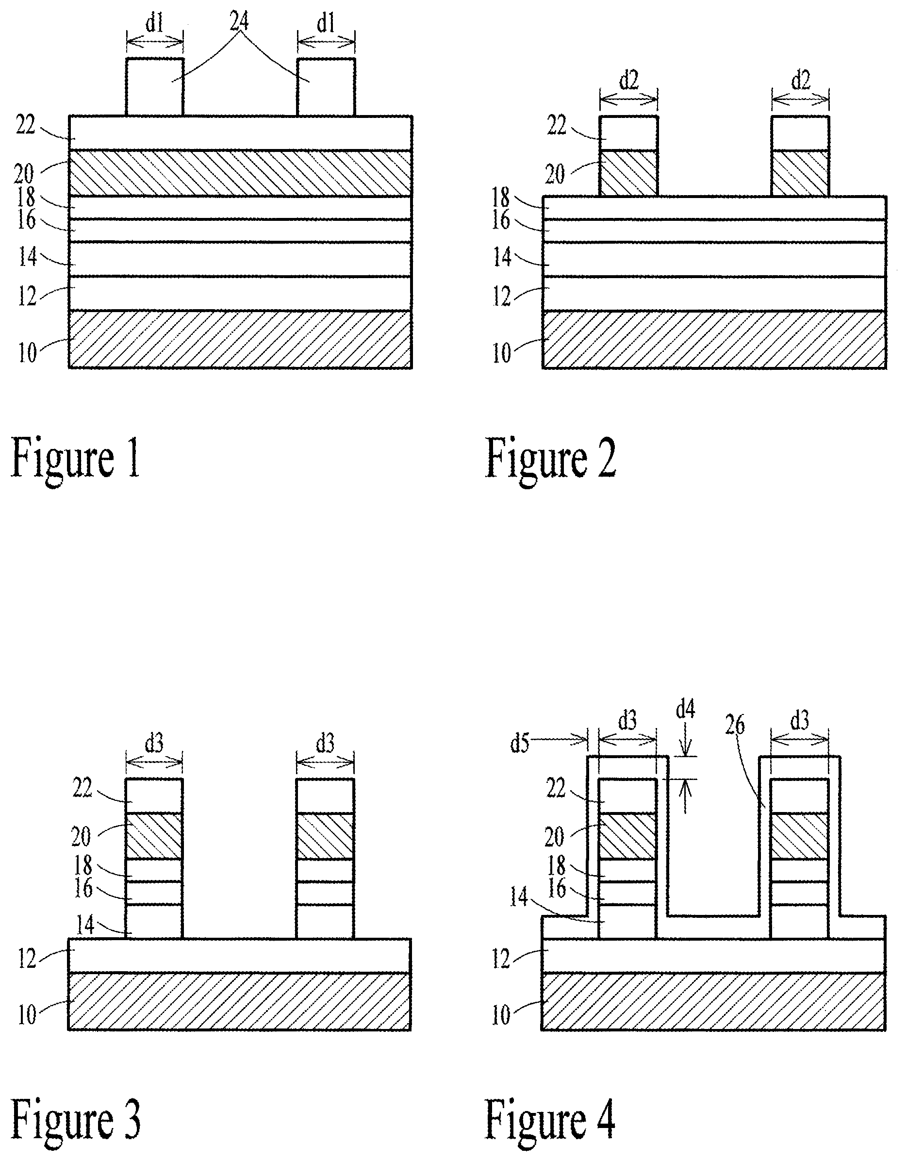 Patent US11818961 — Self-aligned encapsulation hard mask to separate physically under-etched MTJ cells to reduce conductive re-deposition — Figure 1