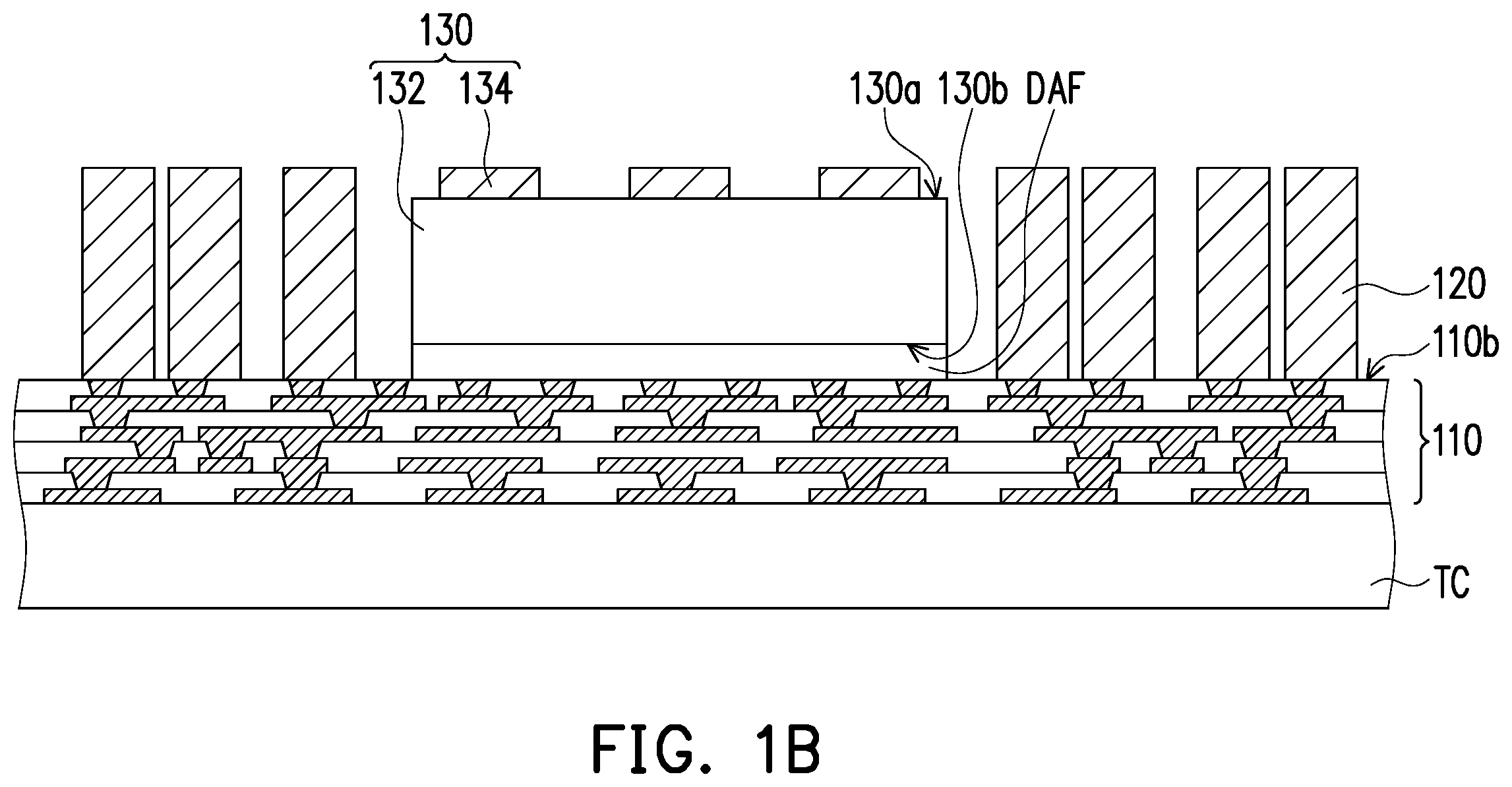 Patent US11824040 Figure 2 – Package component, electronic device and manufacturing method thereof