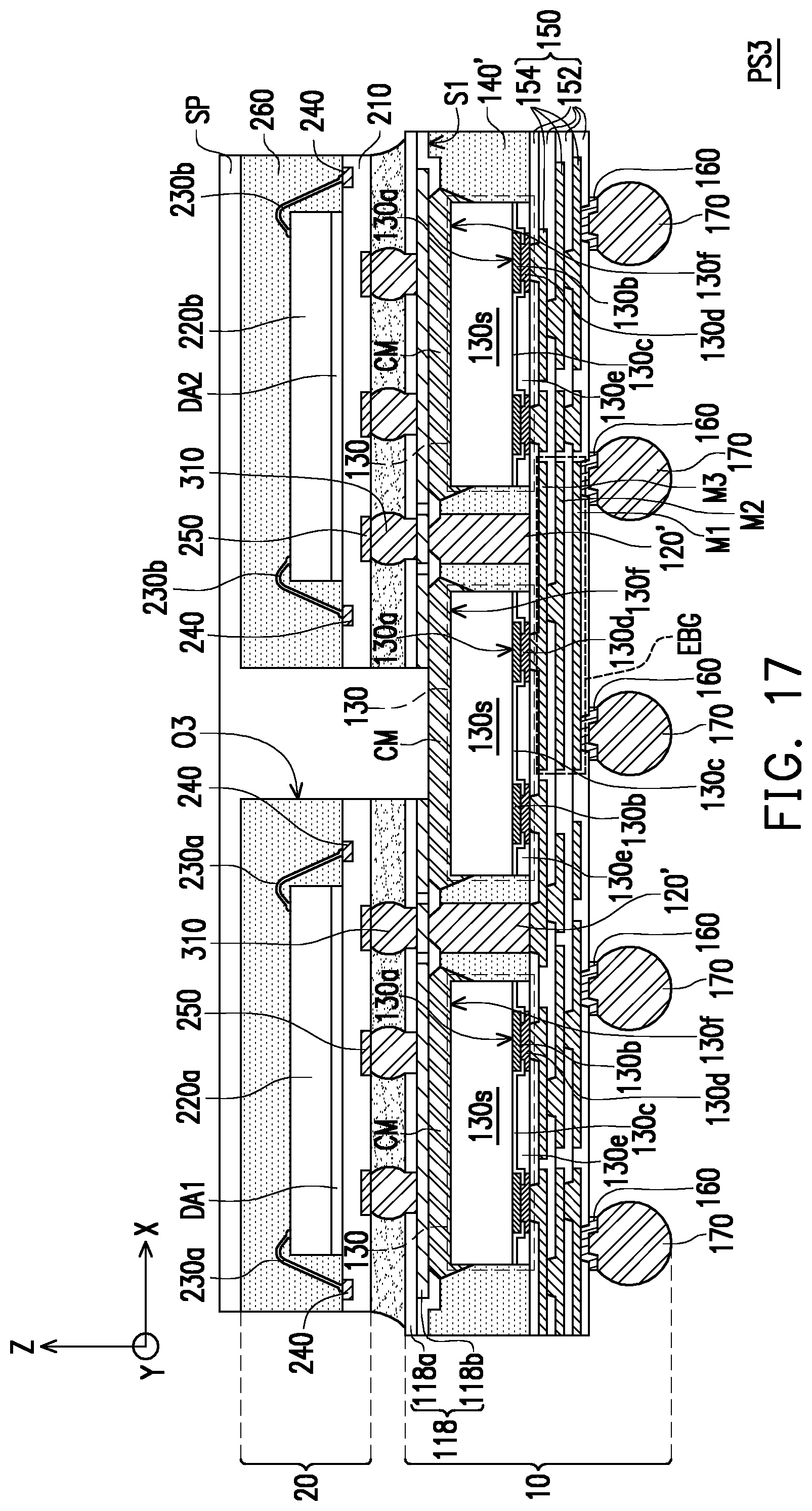 Patent US11824054 Figure 19 – Package structure
