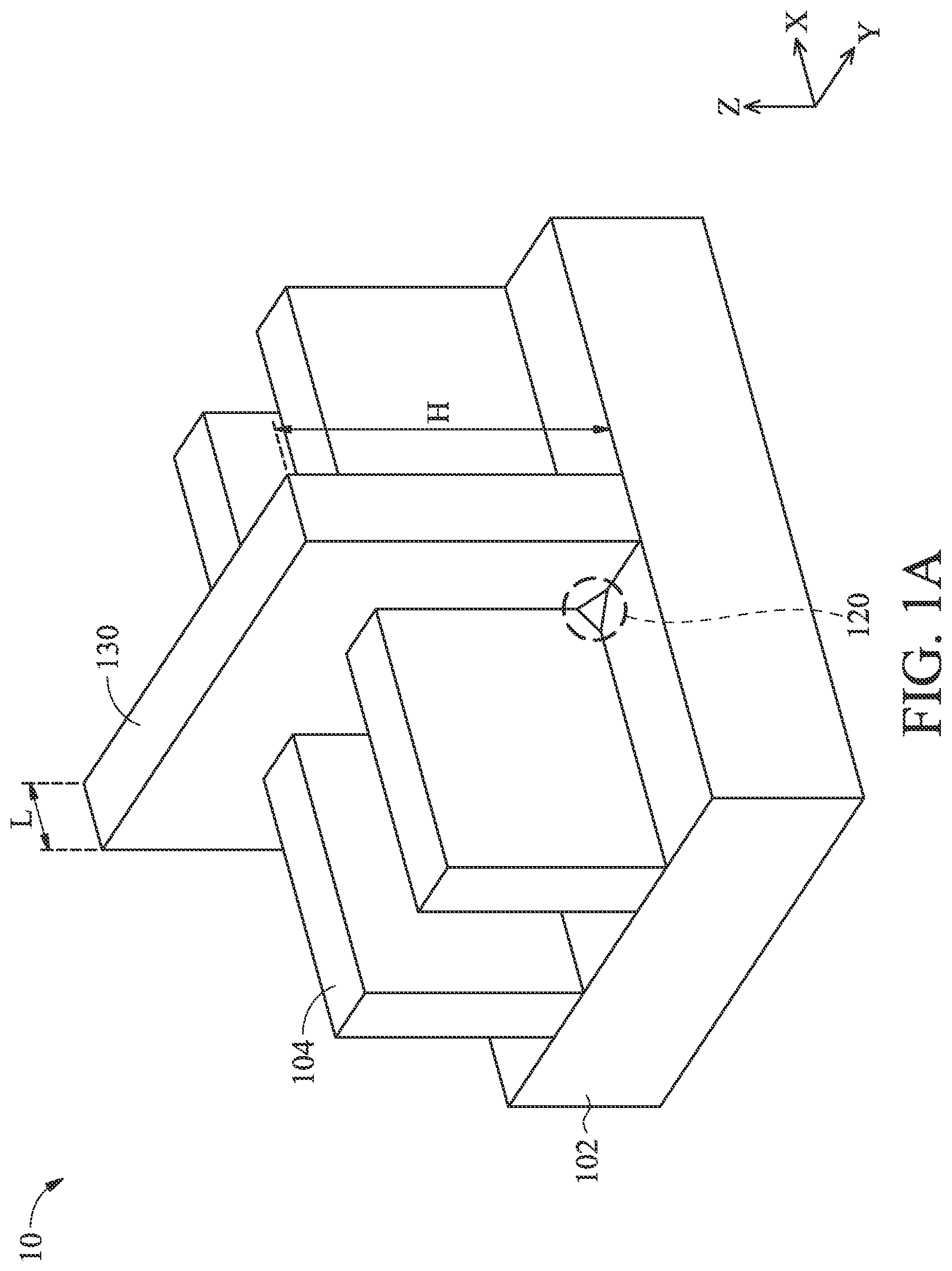 Patent US11824101 Figure 1 – High aspect ratio gate structure formation